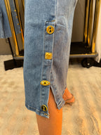 Bermuda Boutons Jean