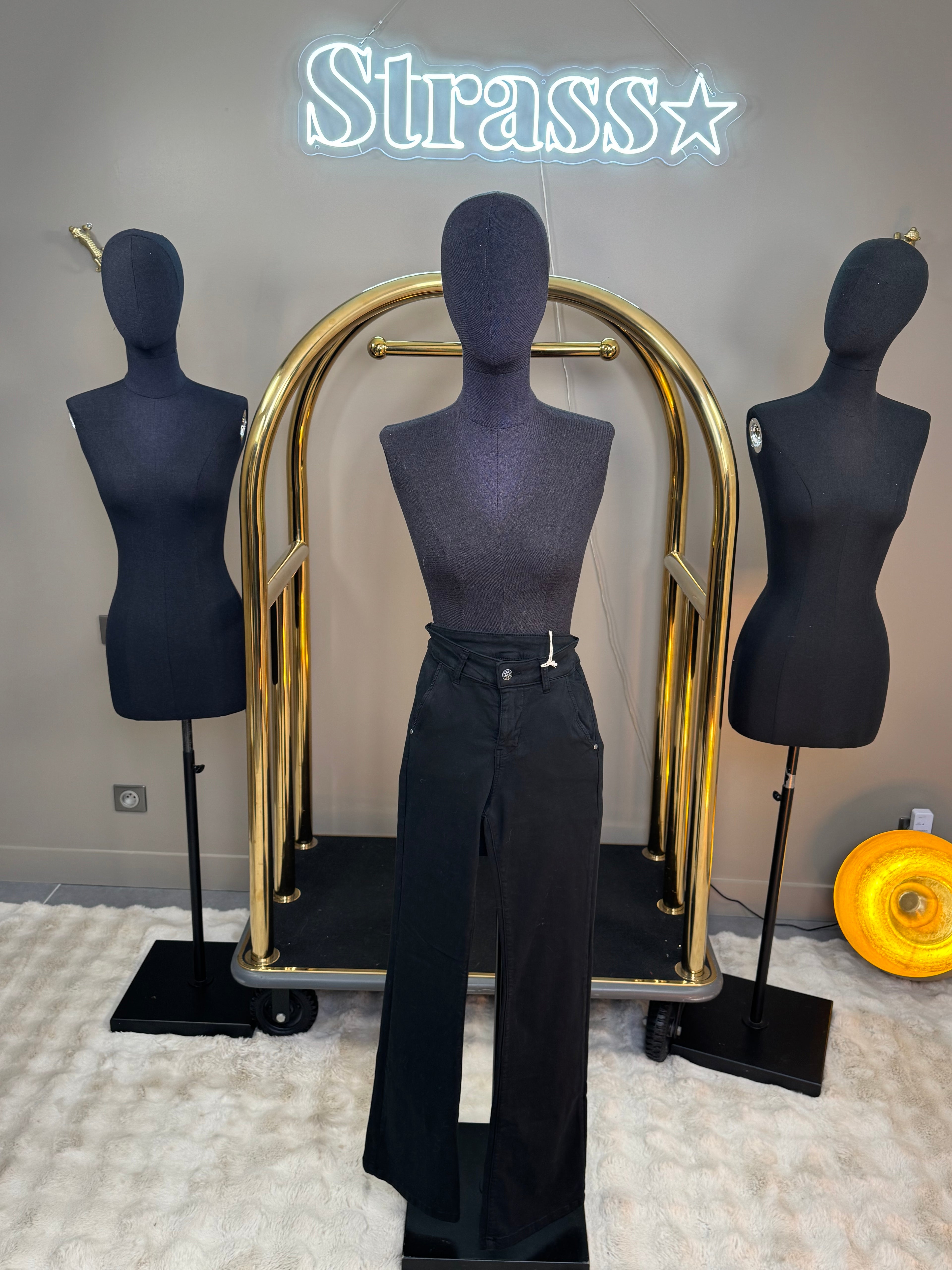 Jean pat d’ef noir XS