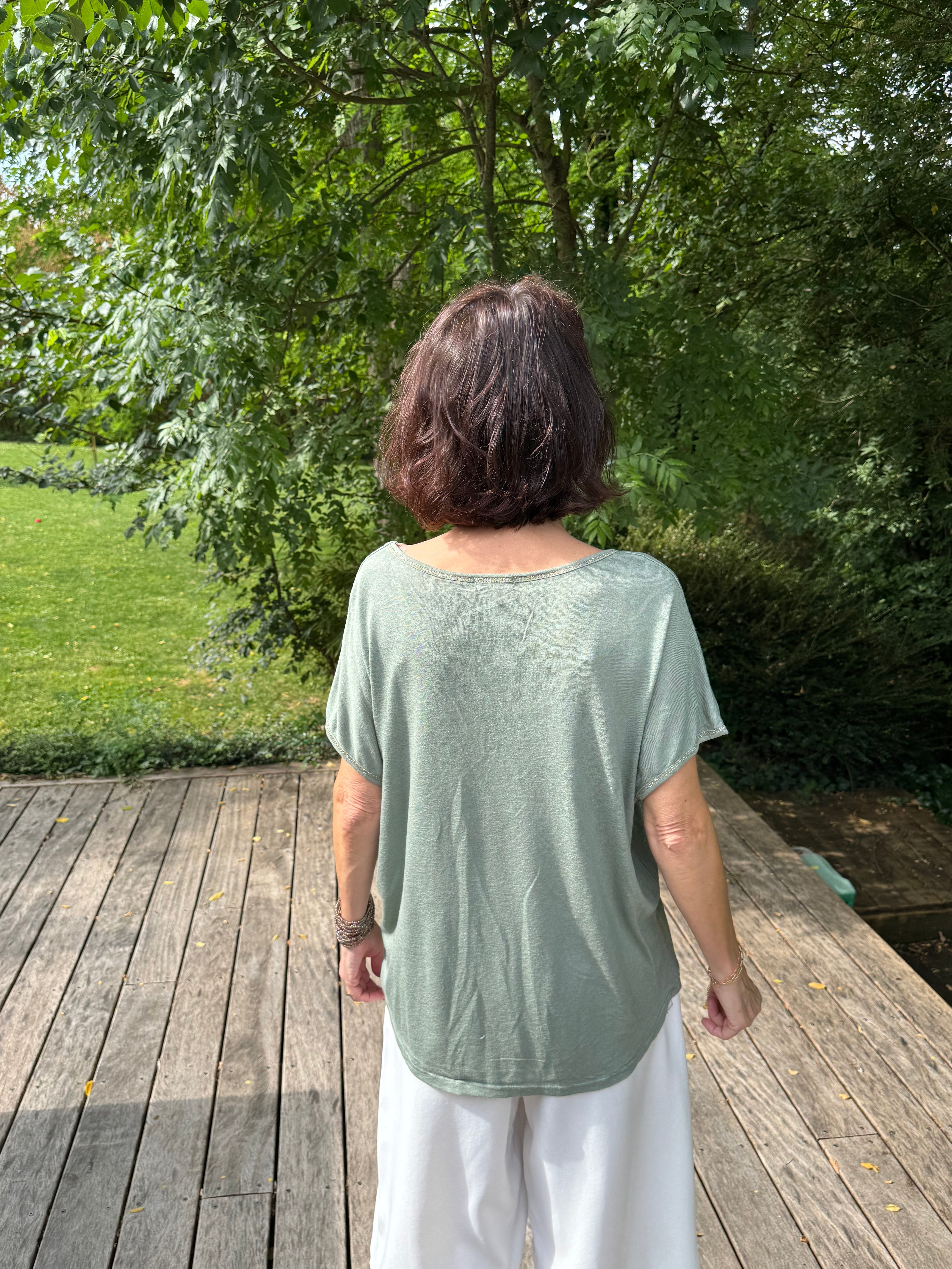 T Shirt Sirène Kaki