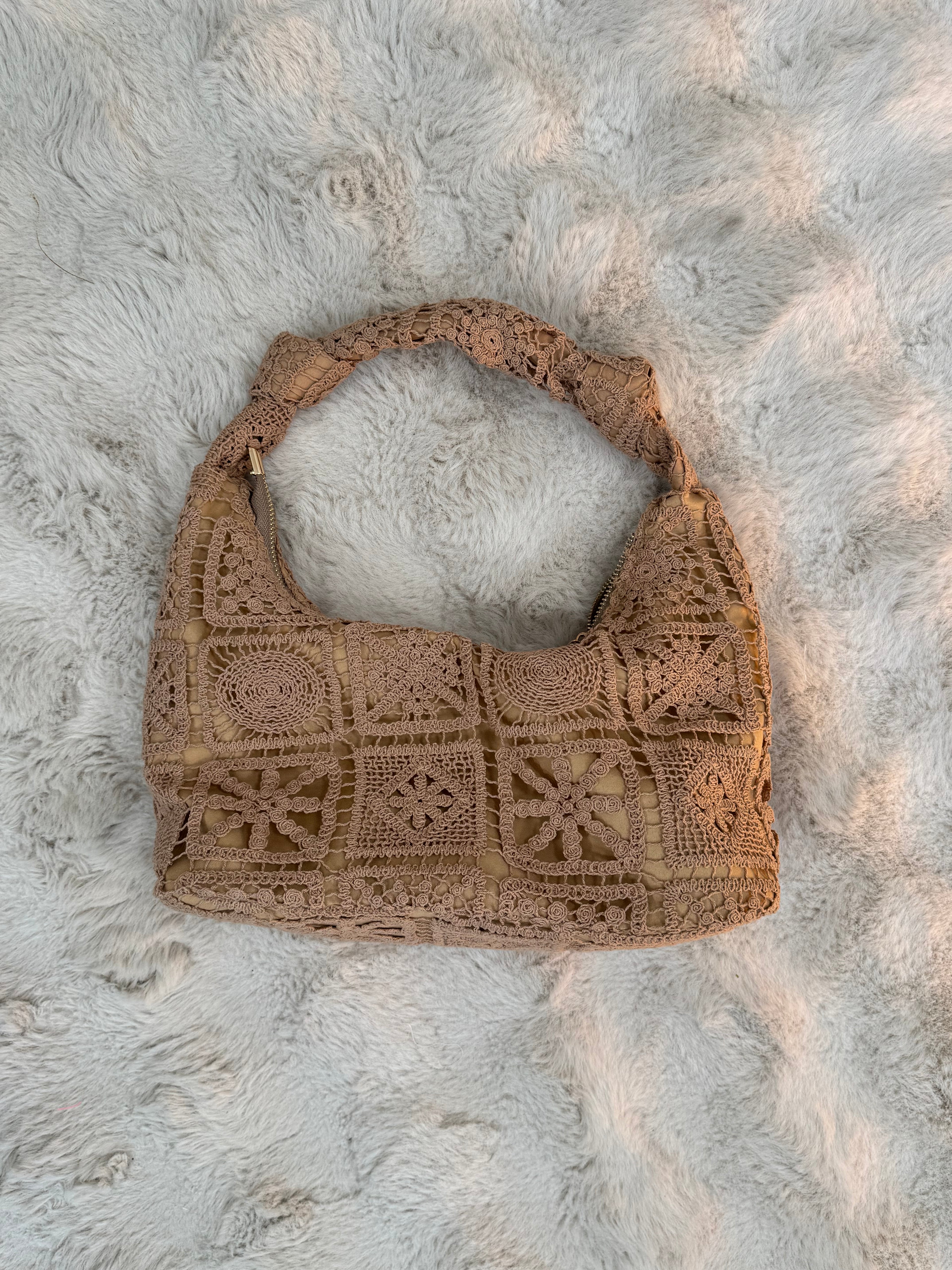 Sac Crochet Camel