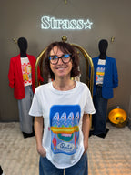 Tee Shirt Sardines Bleu