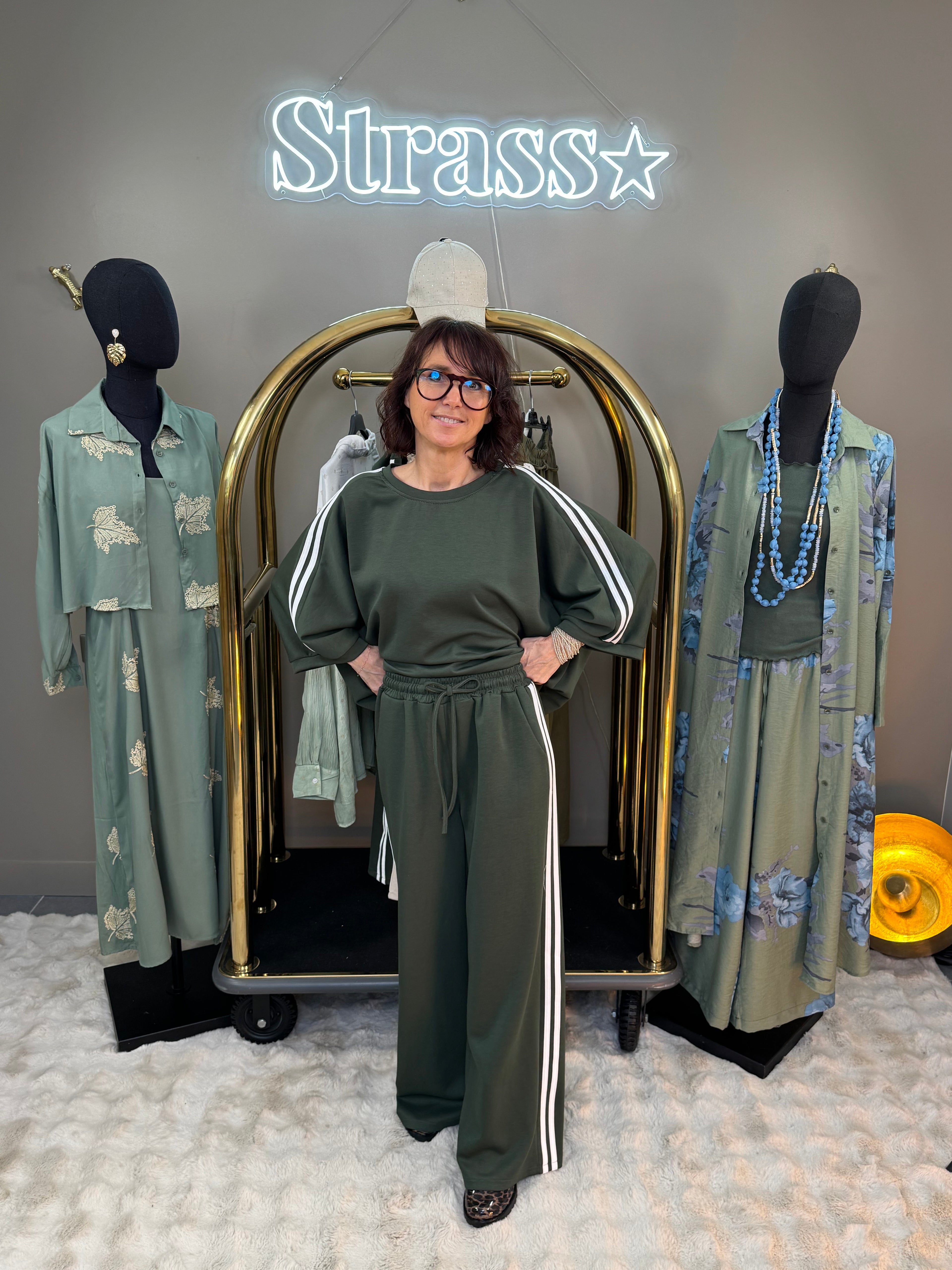 Ensemble Jog sweat + pantalon Kaki