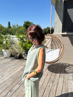 Débardeur Marguerite Kaki