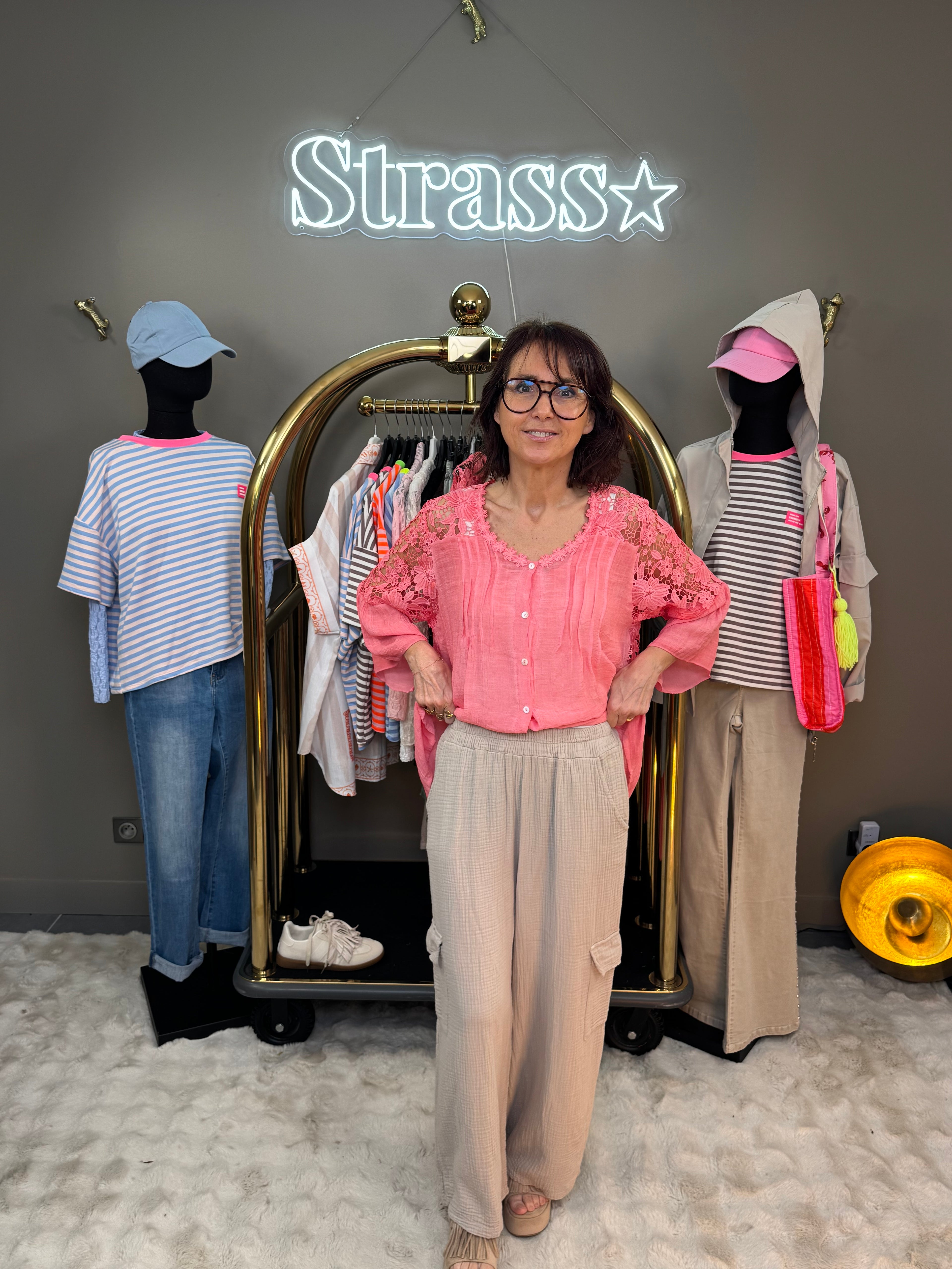 Pantalon Cargo Gaze de Coton Beige