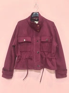 Blouson Suédine Bordeaux