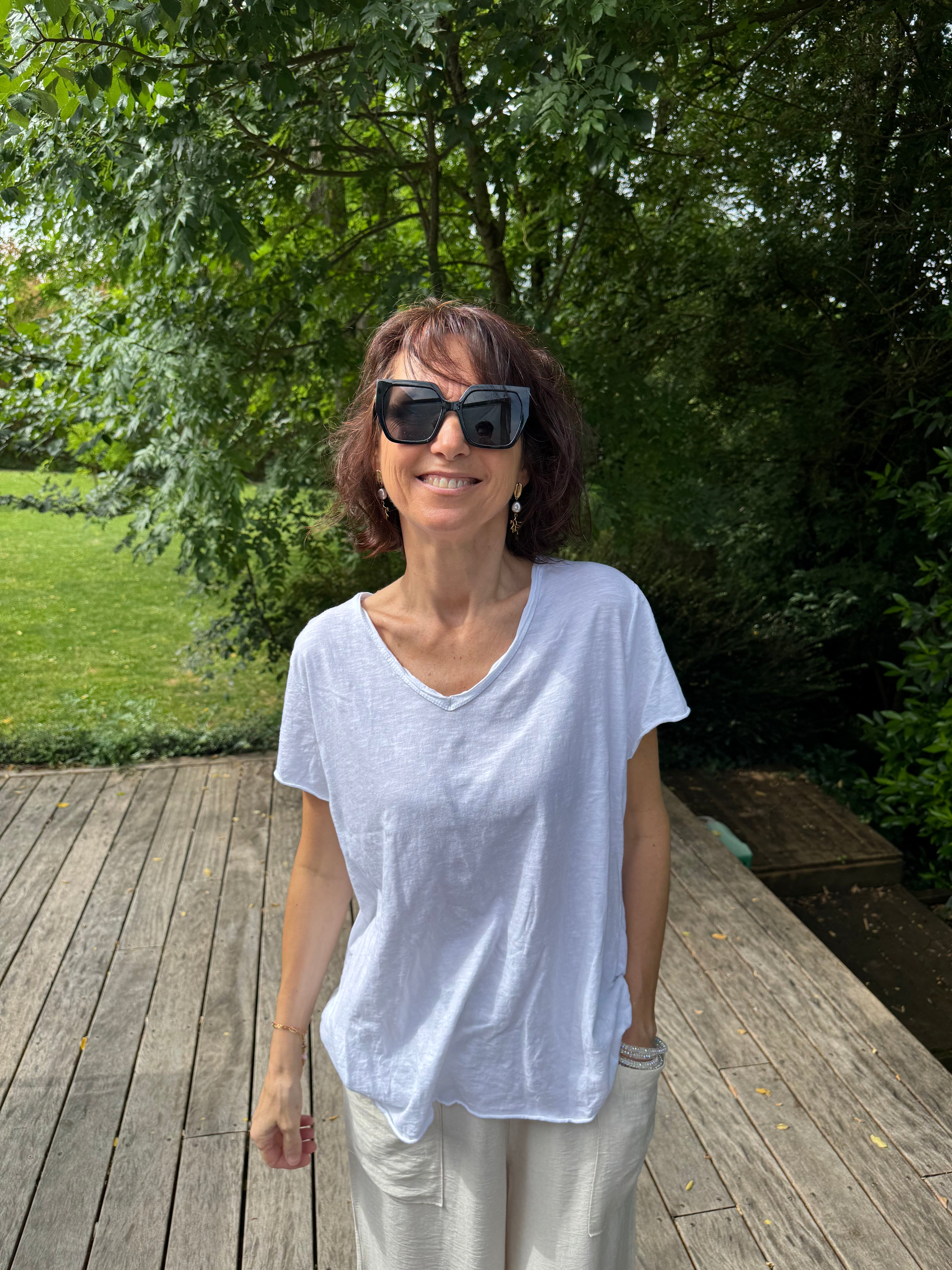 T Shirt Cool Blanc