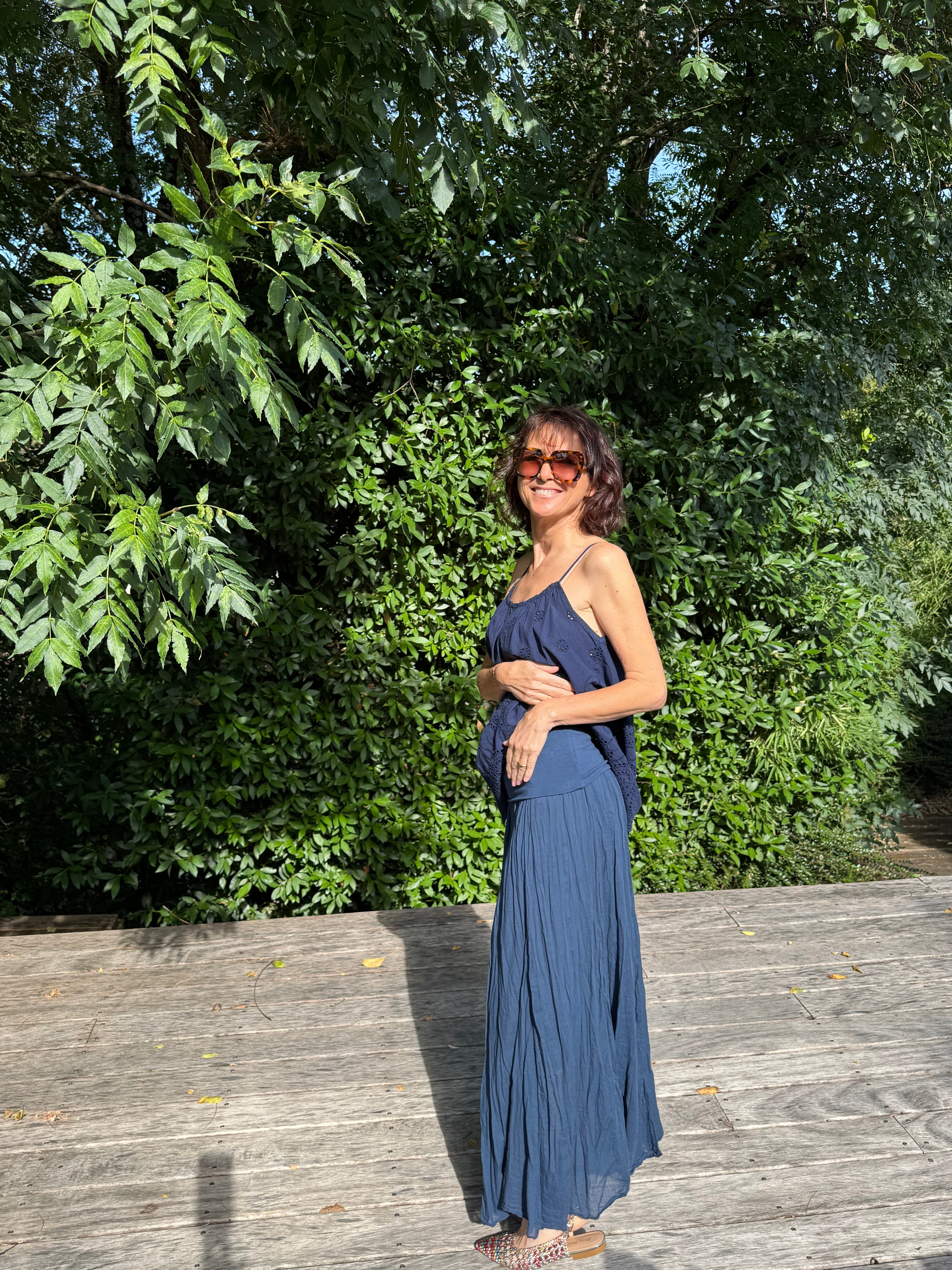 Jupe Robe Bleu Marine