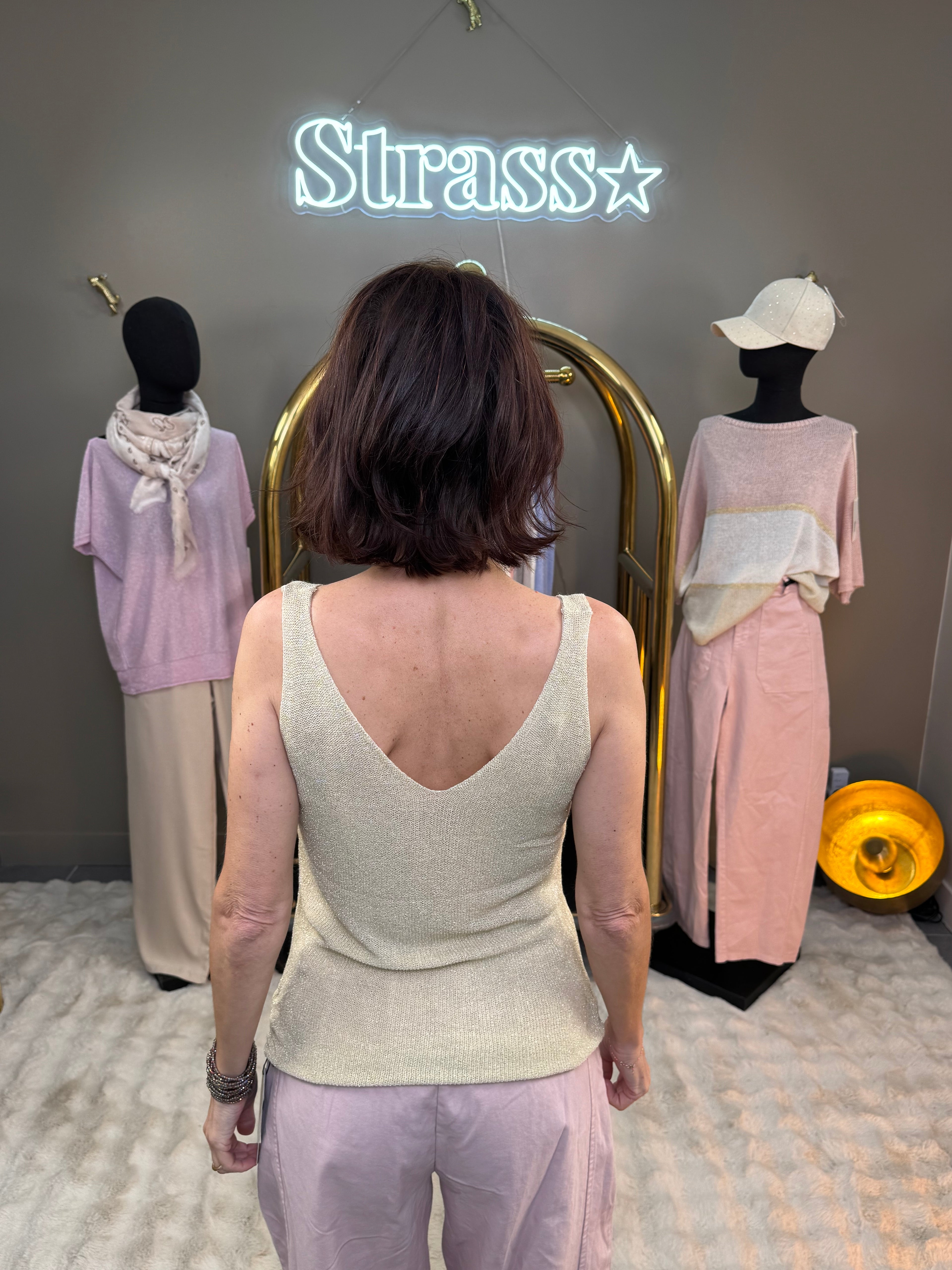 Débardeur Lamé Doré