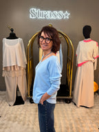 Pull Volla Bleu Ciel