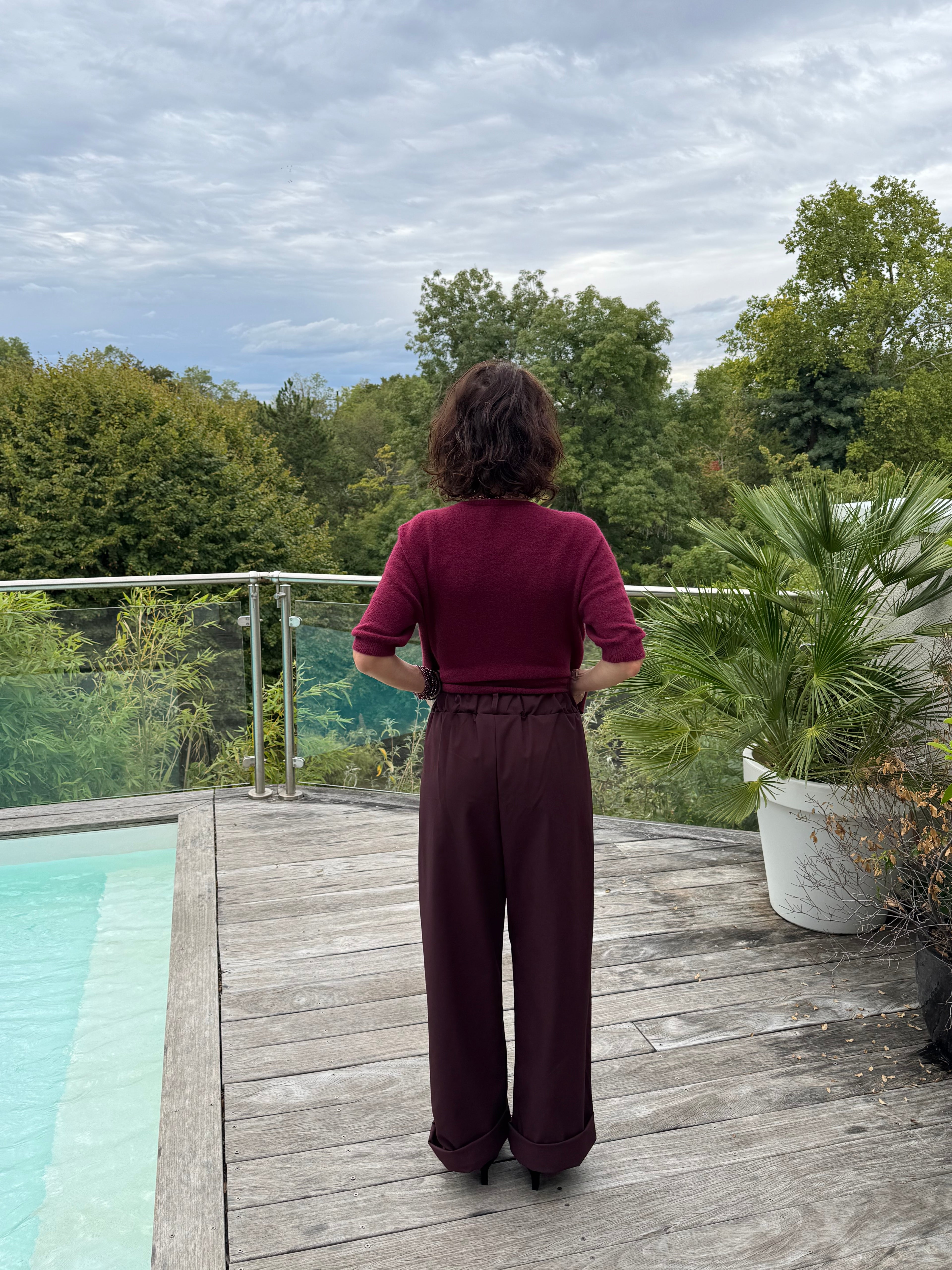 Pantalon Jocelyn Bordeaux