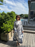 Robe Foulard Bleu Marine