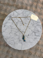 Collier Poisson Gigotton bleu