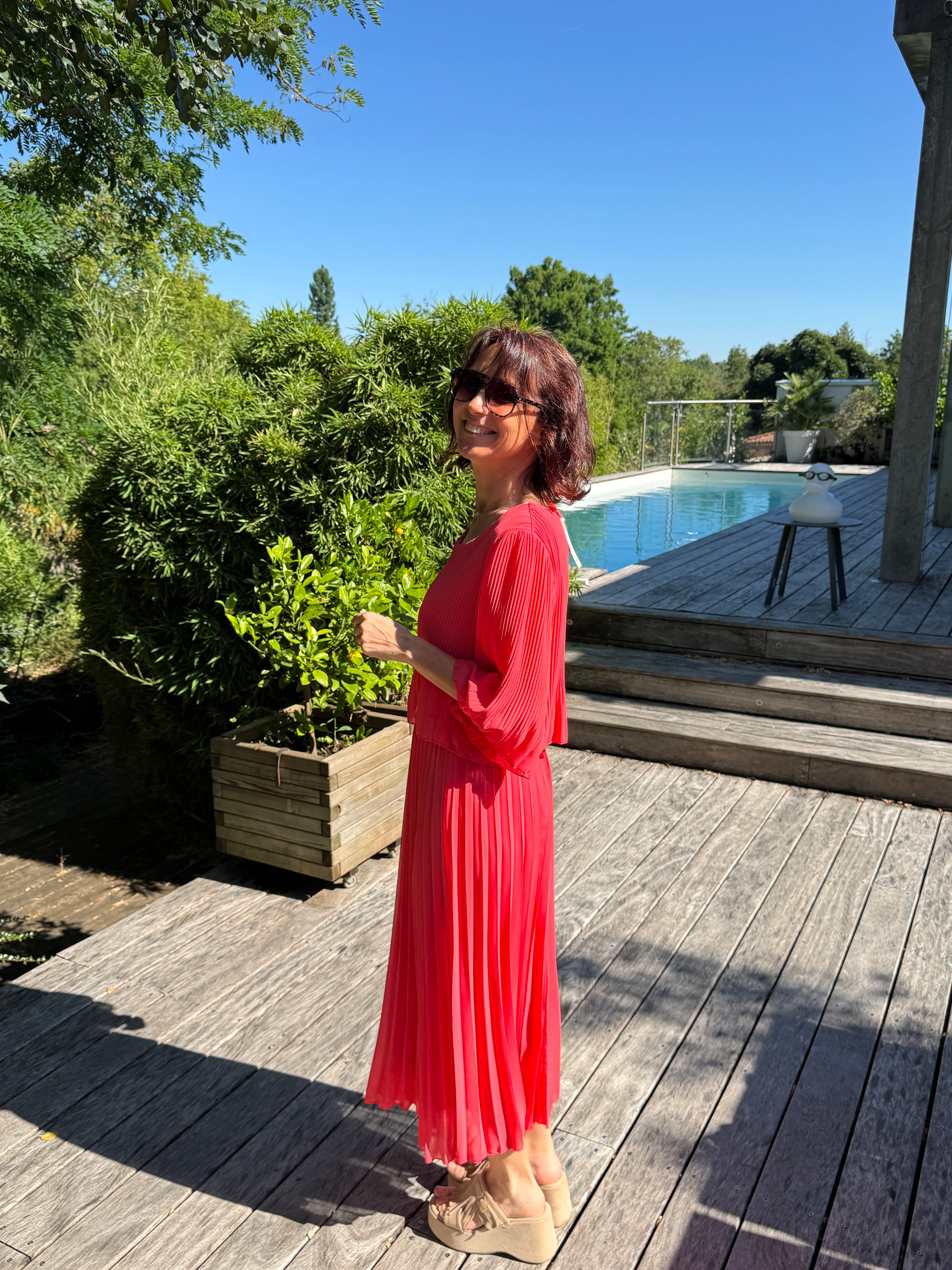 Robe Pépite corail