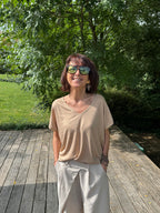 T Shirt Sirène Camel