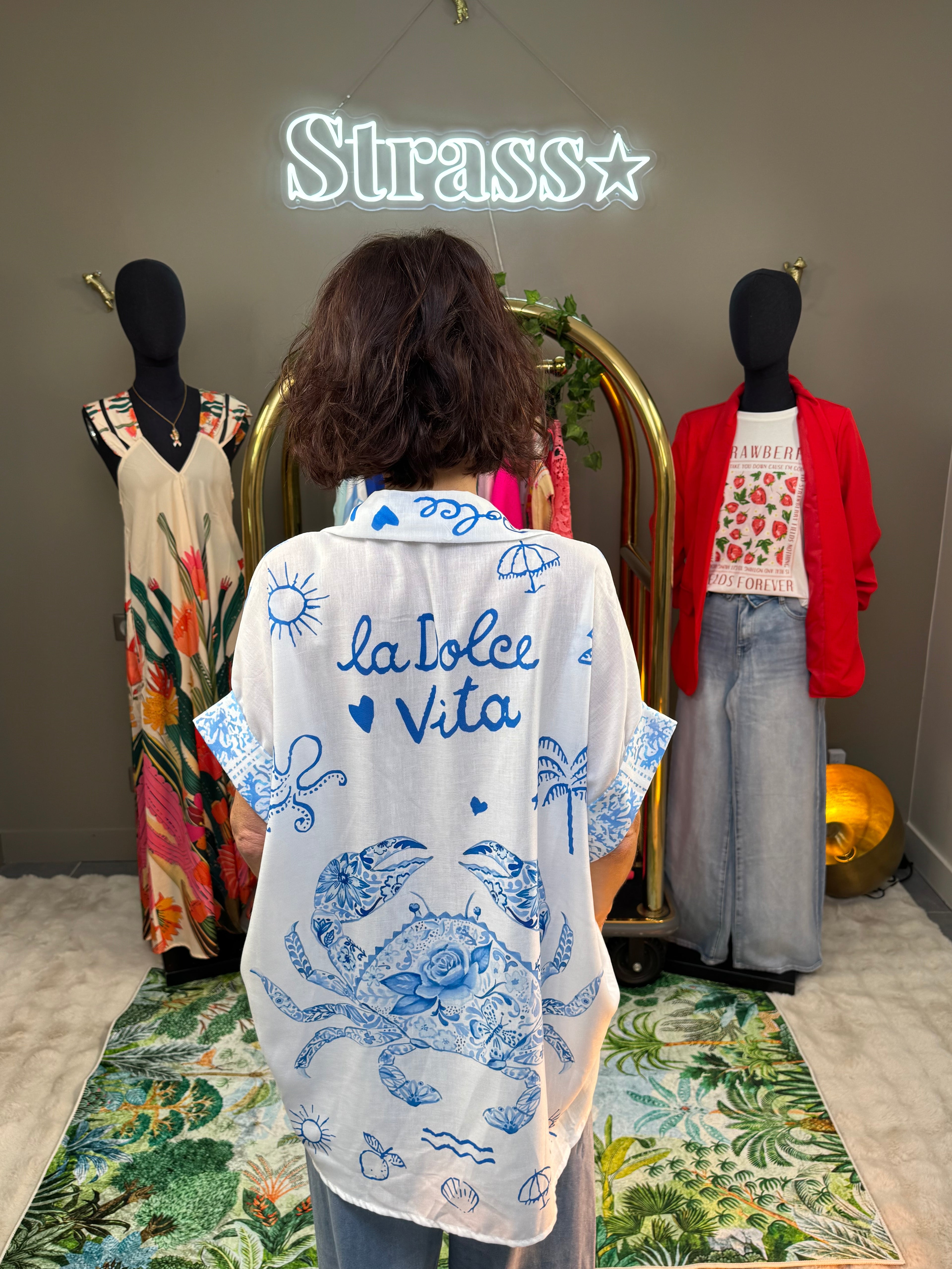 Chemise Vita Al Sol Bleue