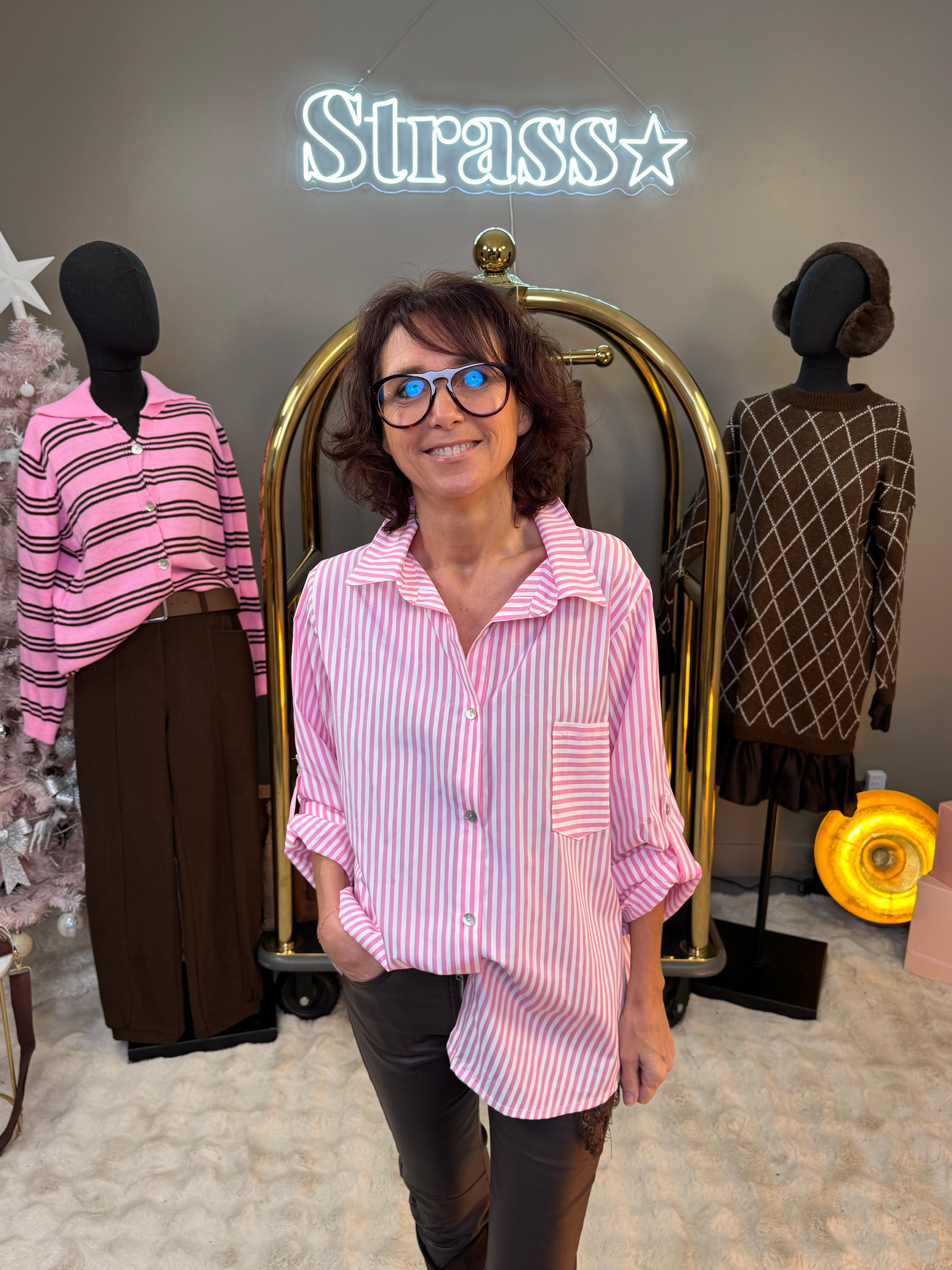 Chemise Rayé Lucia Rose