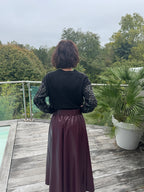 Jupe Cyrielle bordeaux