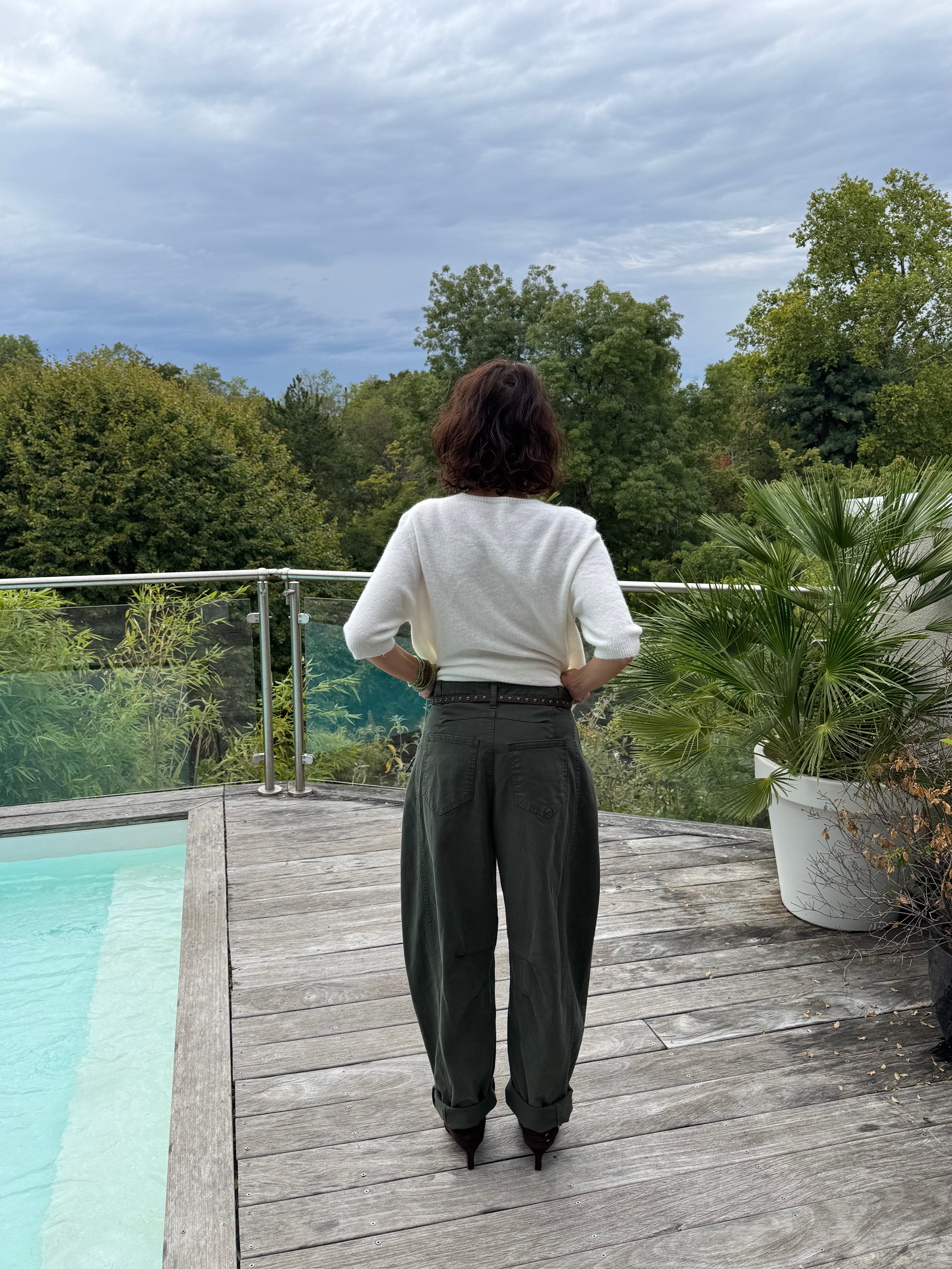Pantalon toile bulle John kaki