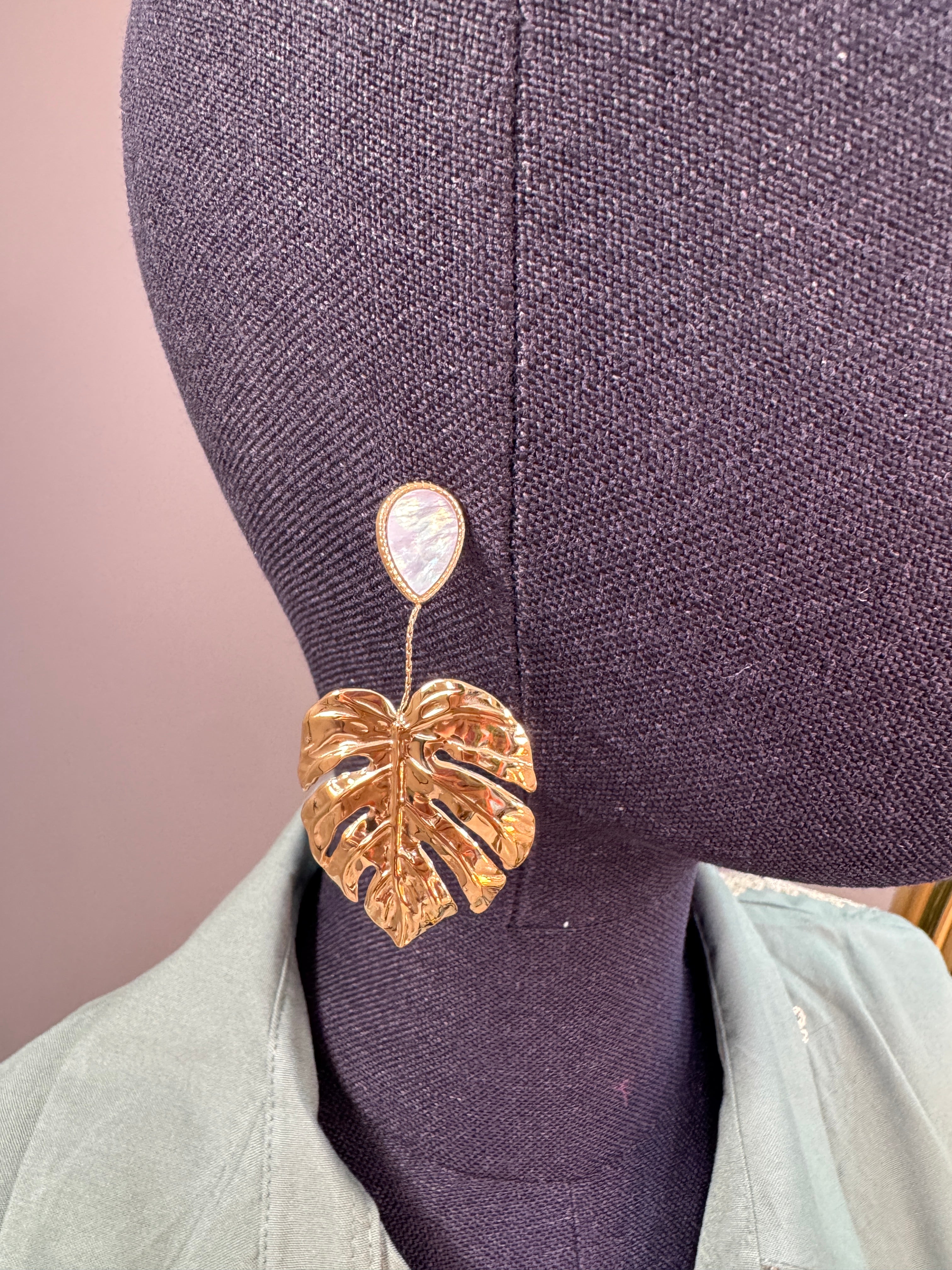 Boucle D’oreille Monstera