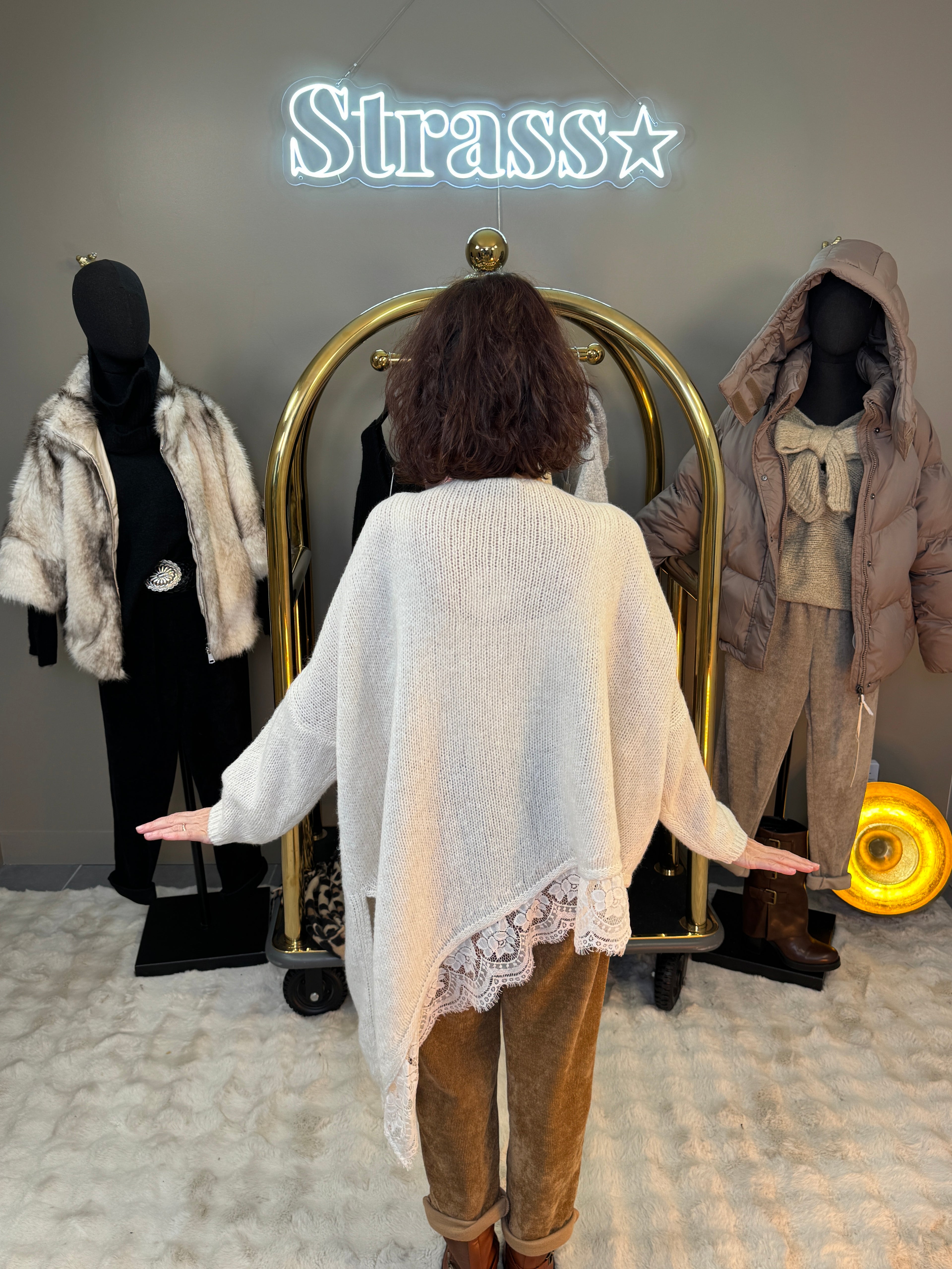 Pull Martine Ecrue Grande Taille