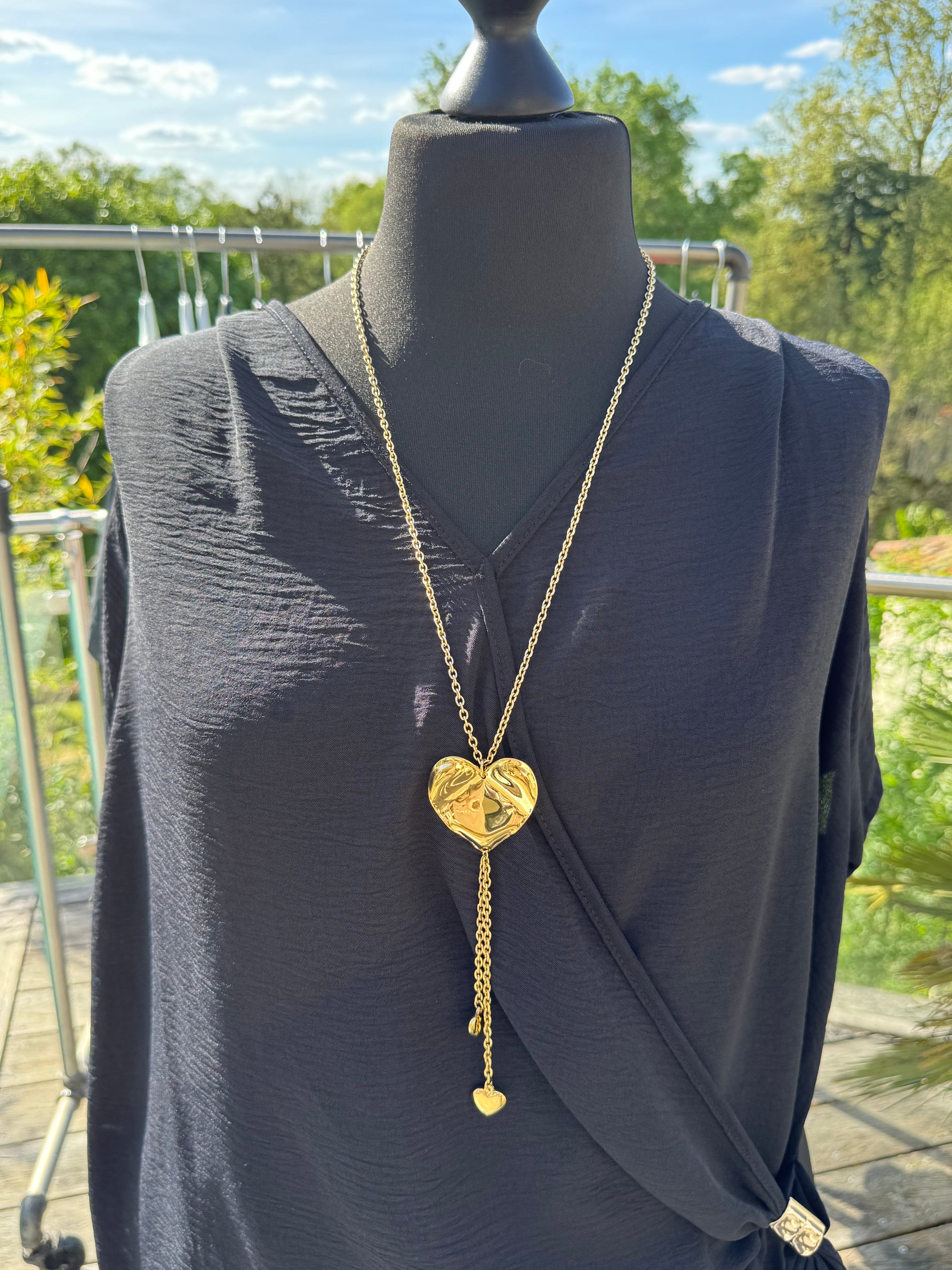 Sautoir Tellement Love Doré