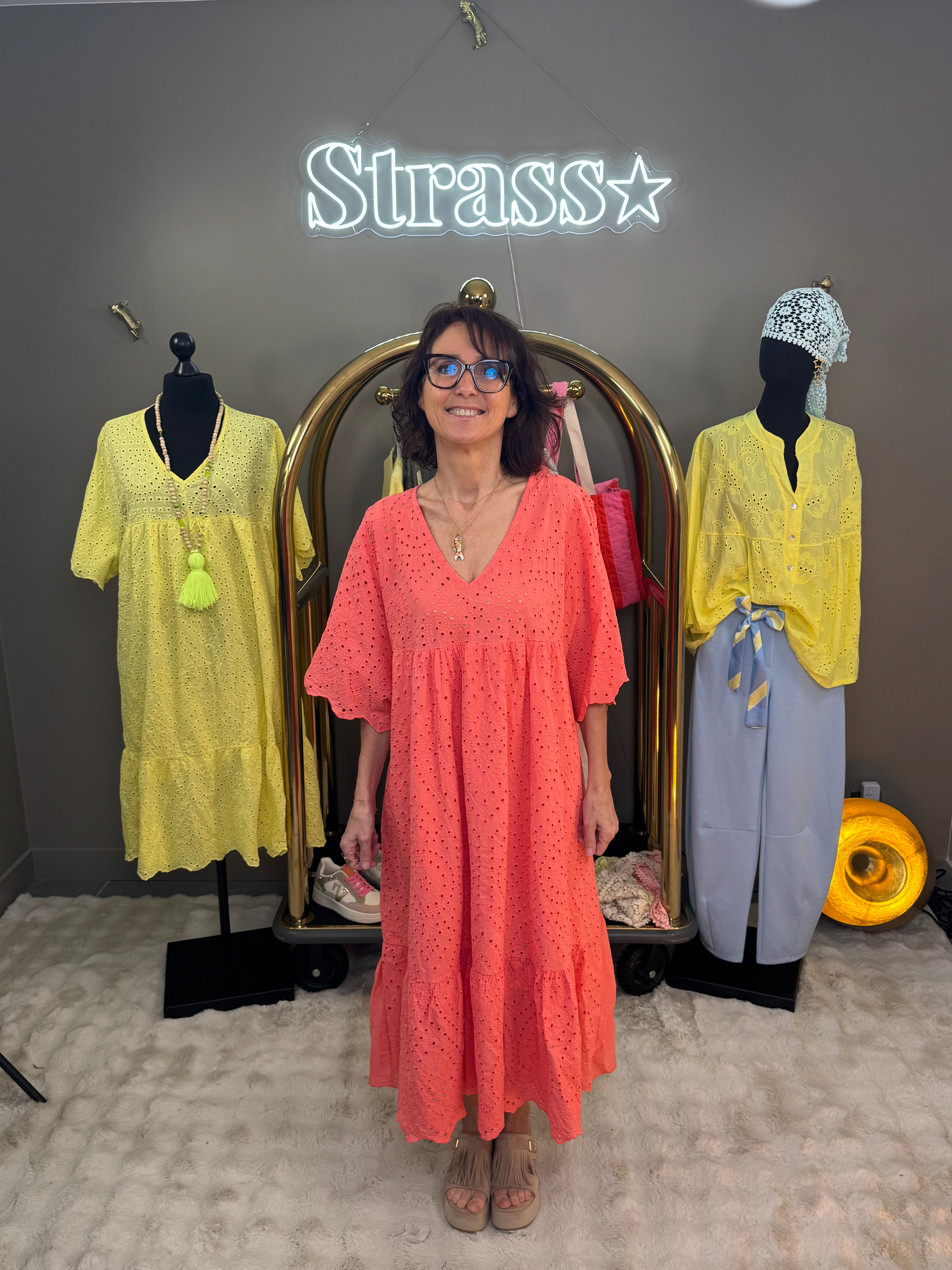 Robe Charline Corail￼