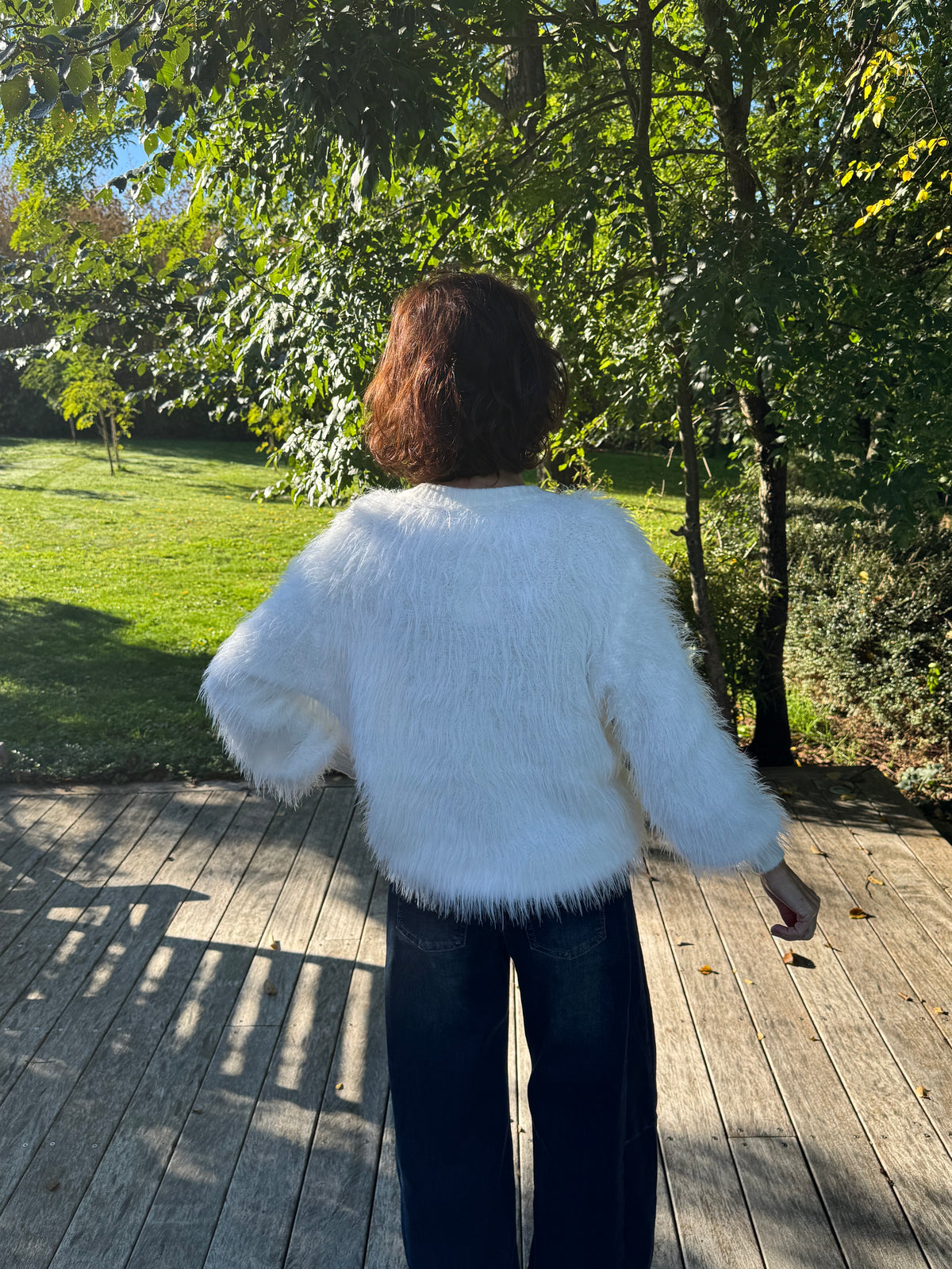Gilet polux blanc