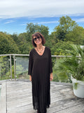 Robe Plissée Divina Choco