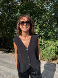 Pull Sans Manche Victoria Noir