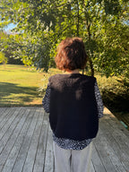 Veste sans manche petit mouton noire