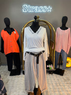 Pantalon Pascaline Beige Grande Taille