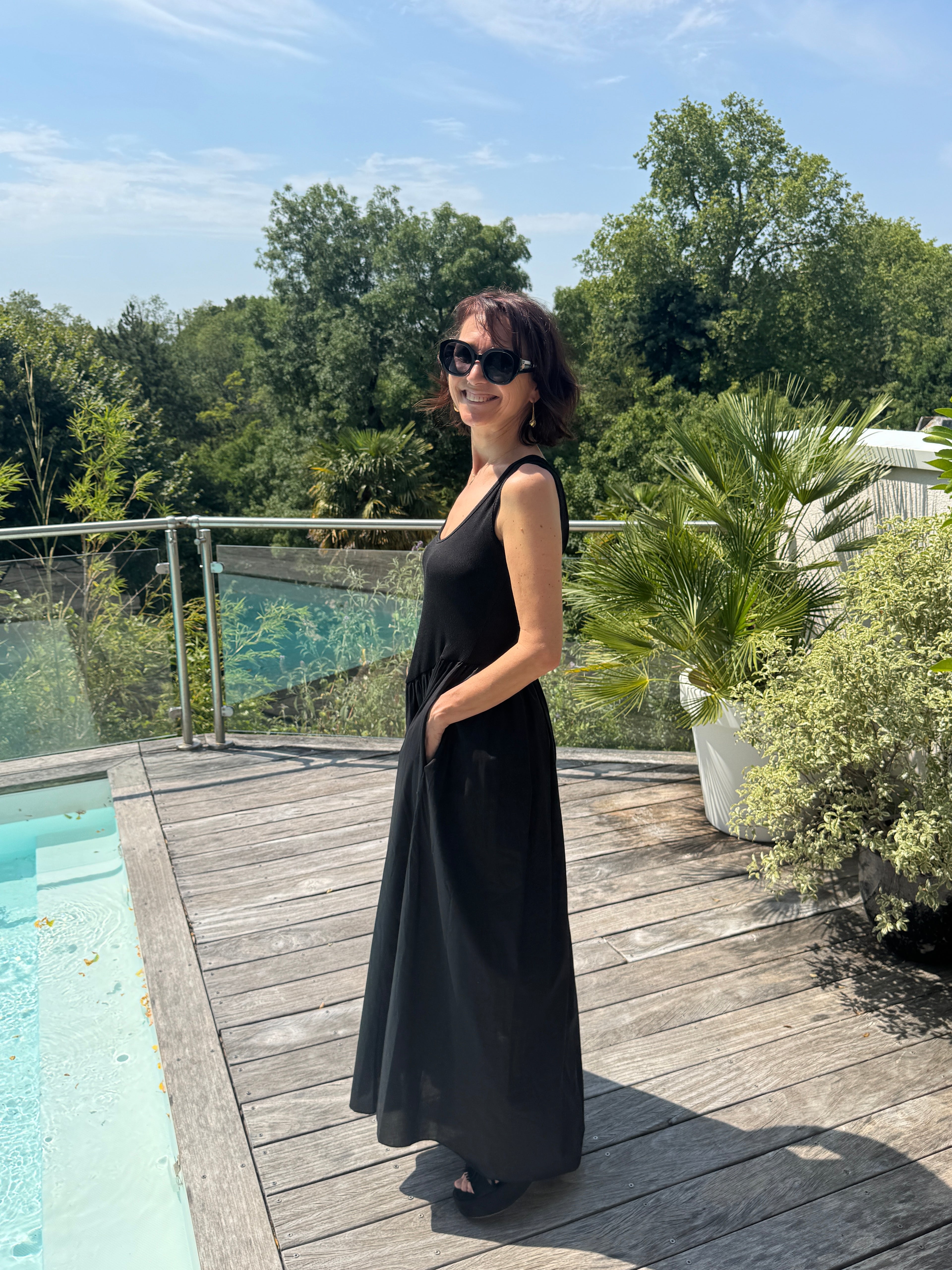 Robe Pointe Cécilia Noire