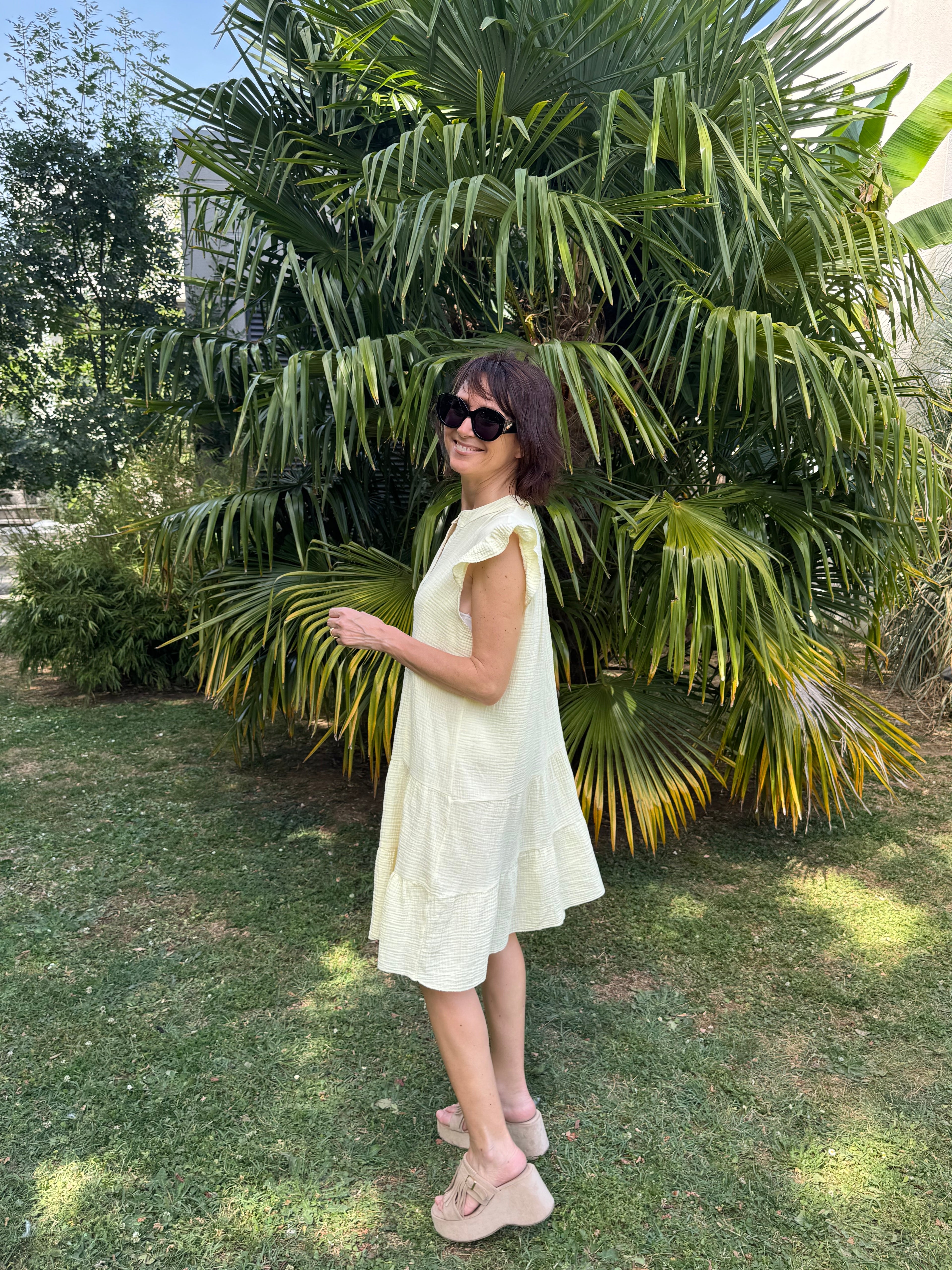 Robe Croisette Jaune