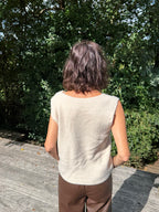 Pull Sans Manche Victoria Beige