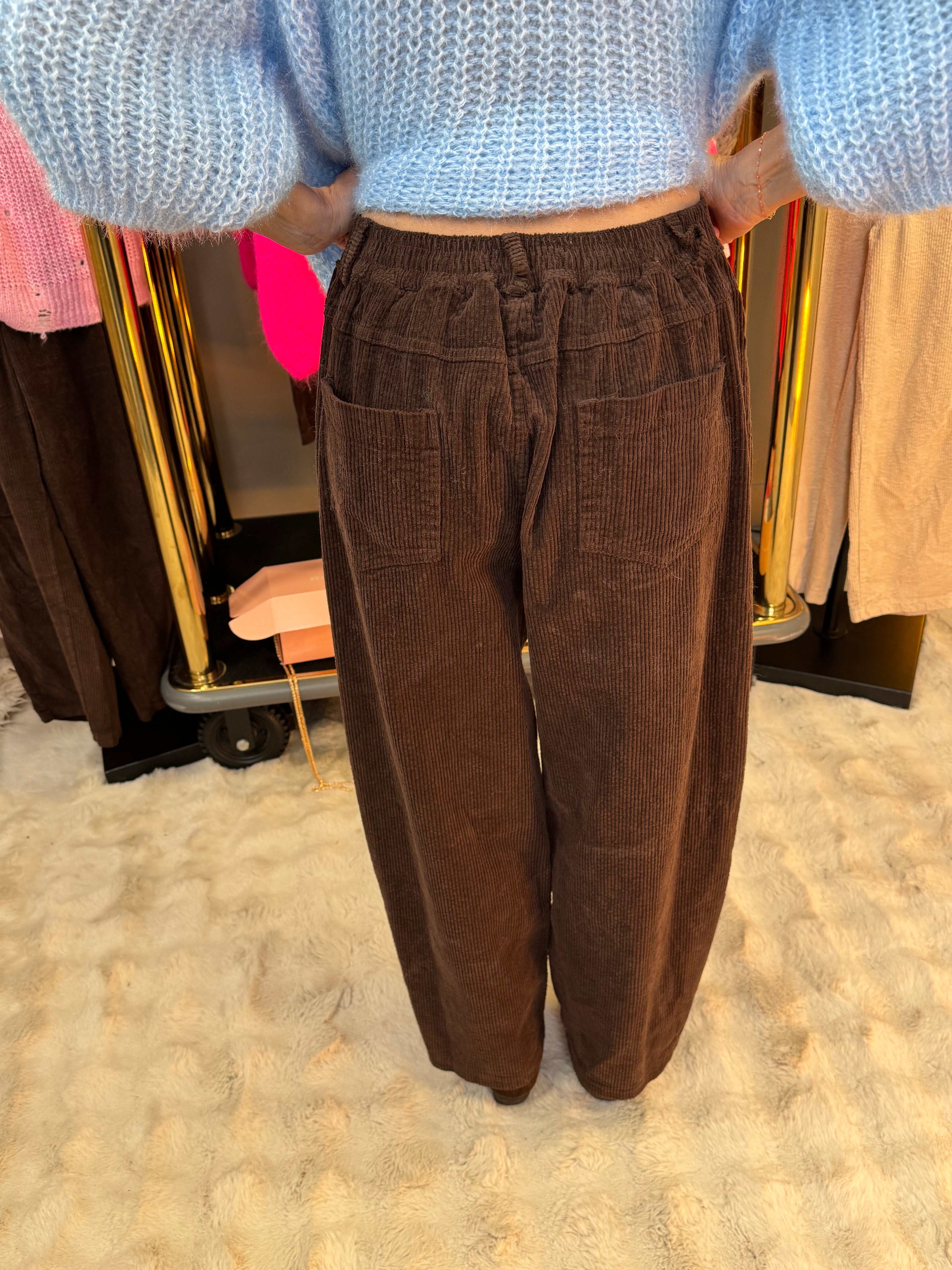 Pantalon Velours Snow Choco