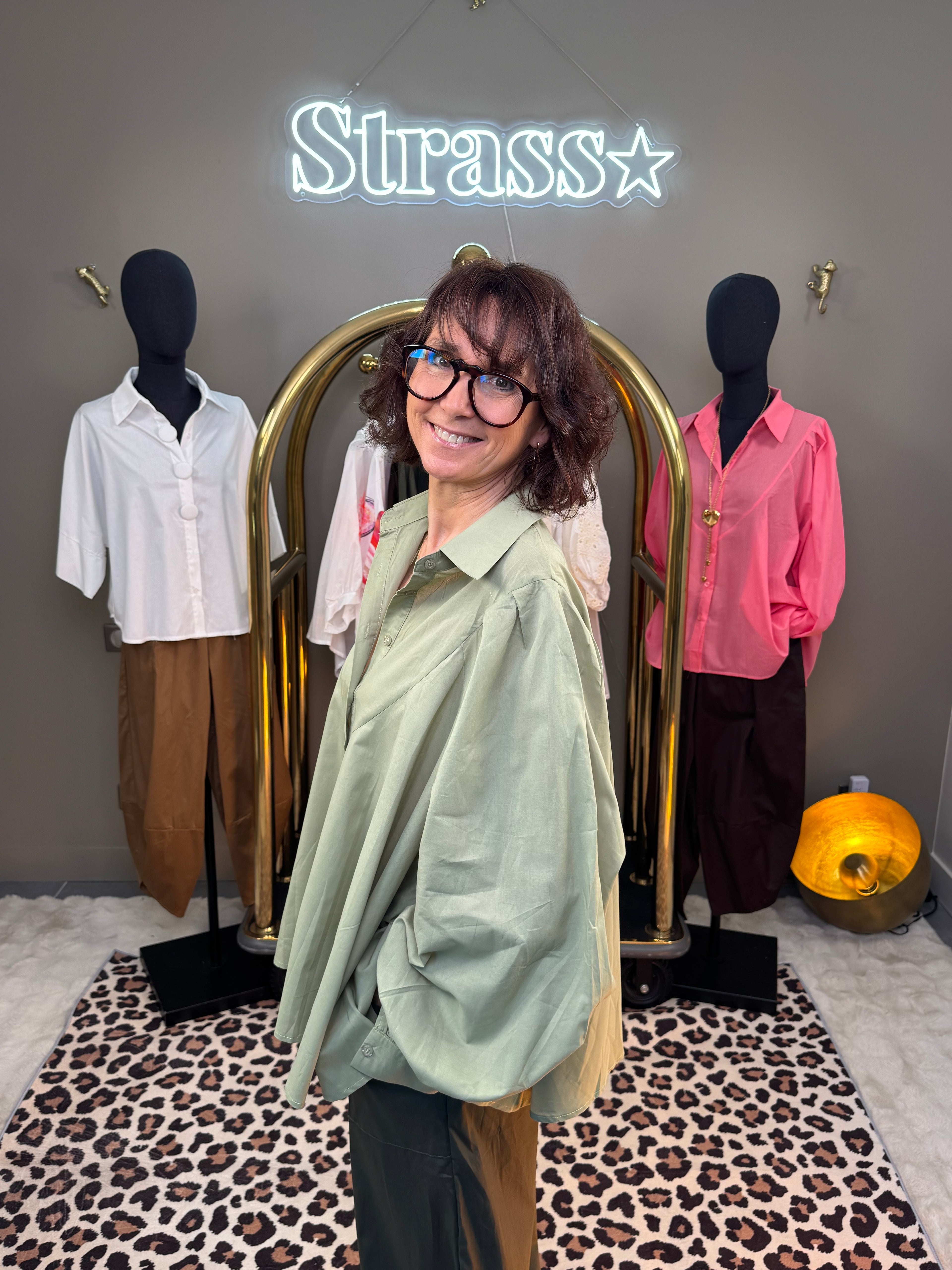 Chemise Bertille Kaki