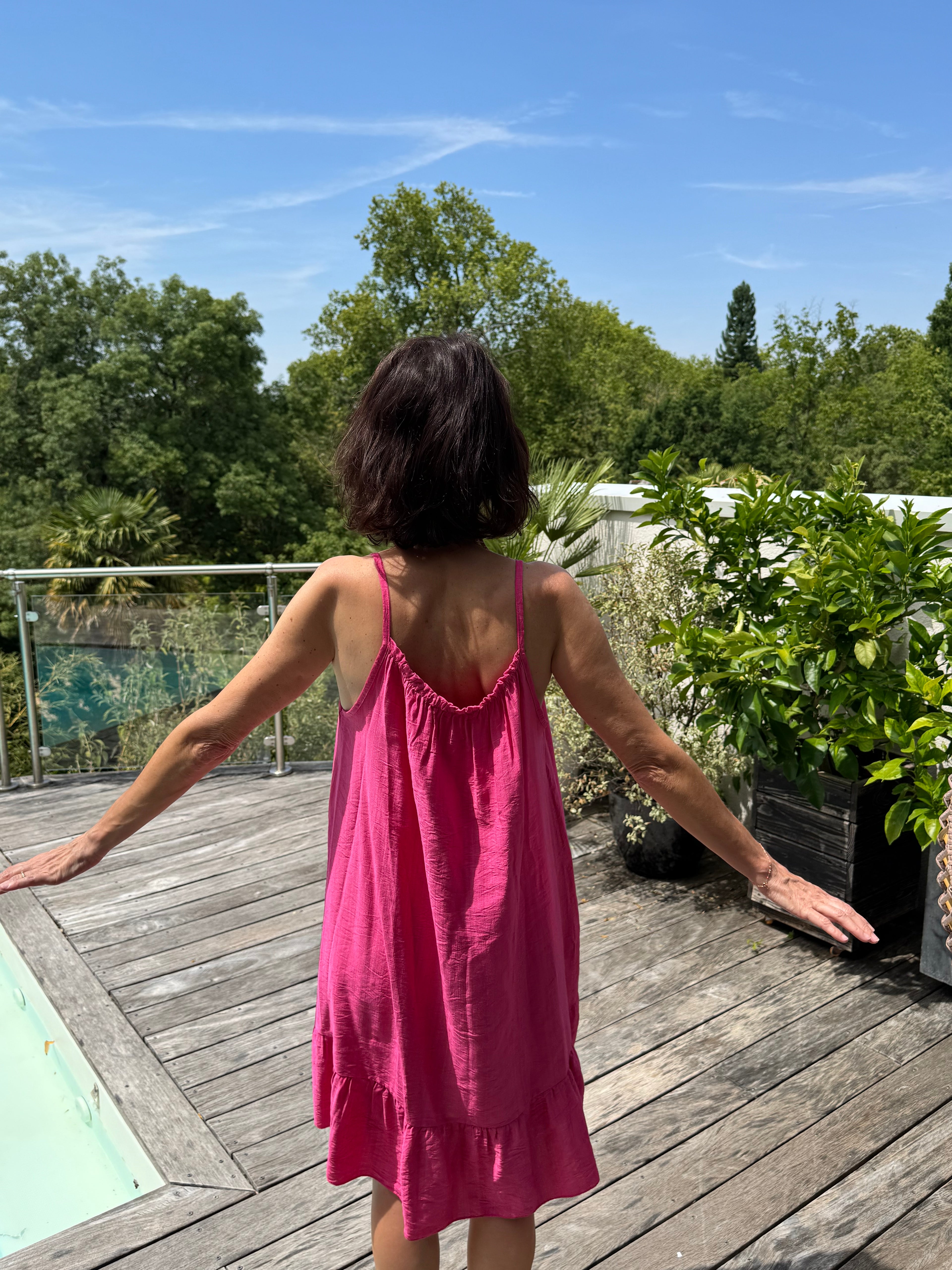 Robe canicule fuschia