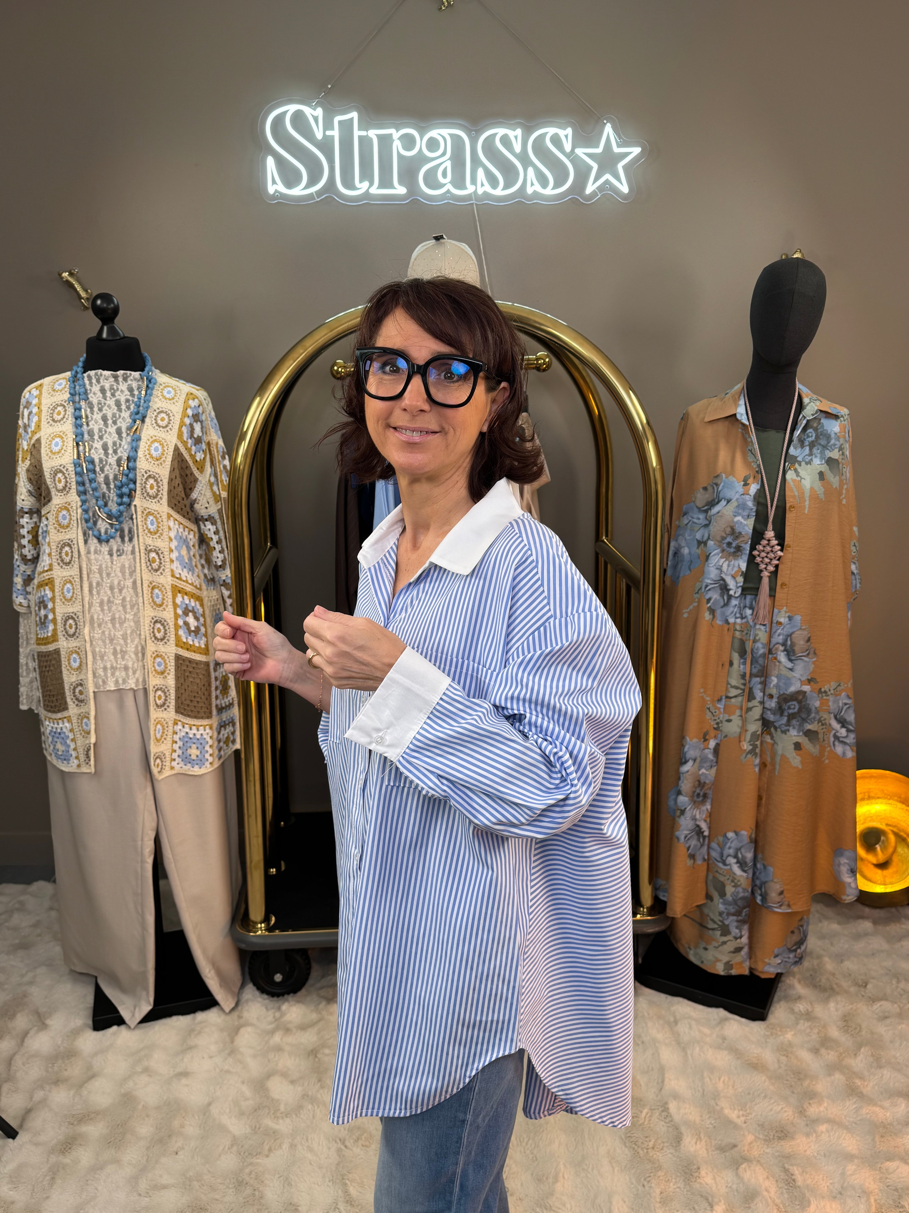 Chemise Mon œil Bleu