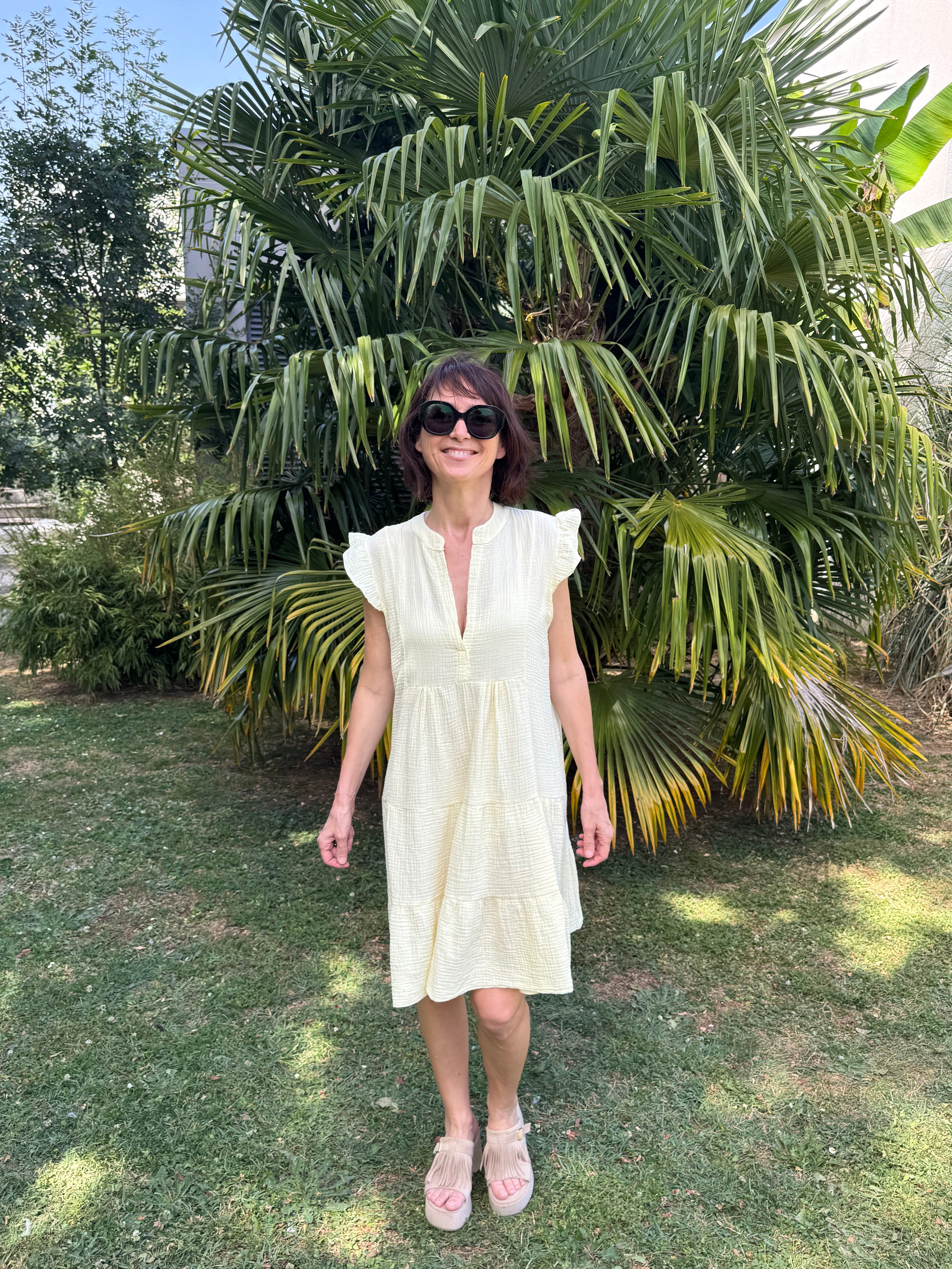 Robe Croisette Jaune