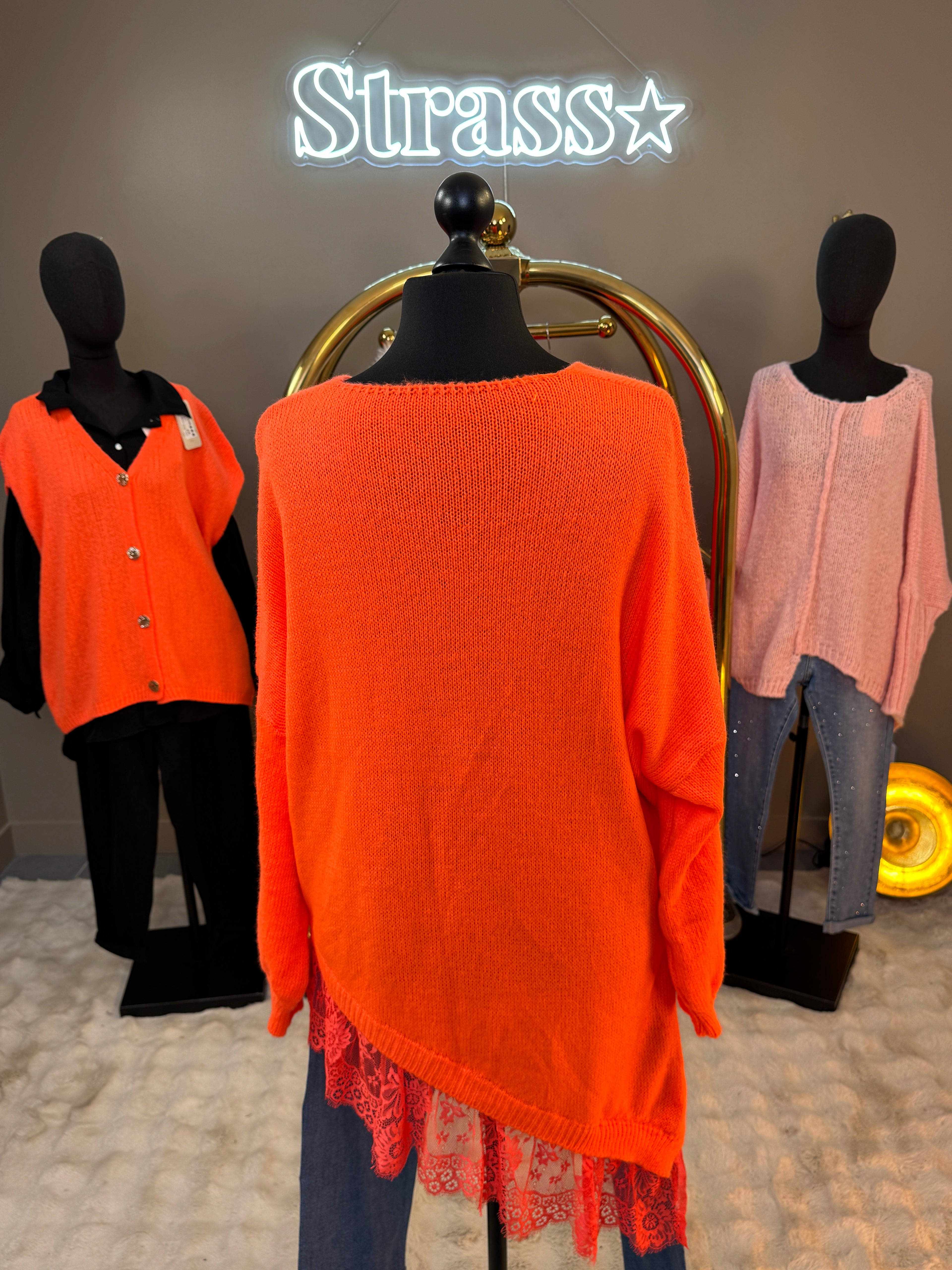 Pull Martine Orange Grande Taille