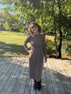 Robe pull Pénélope taupe