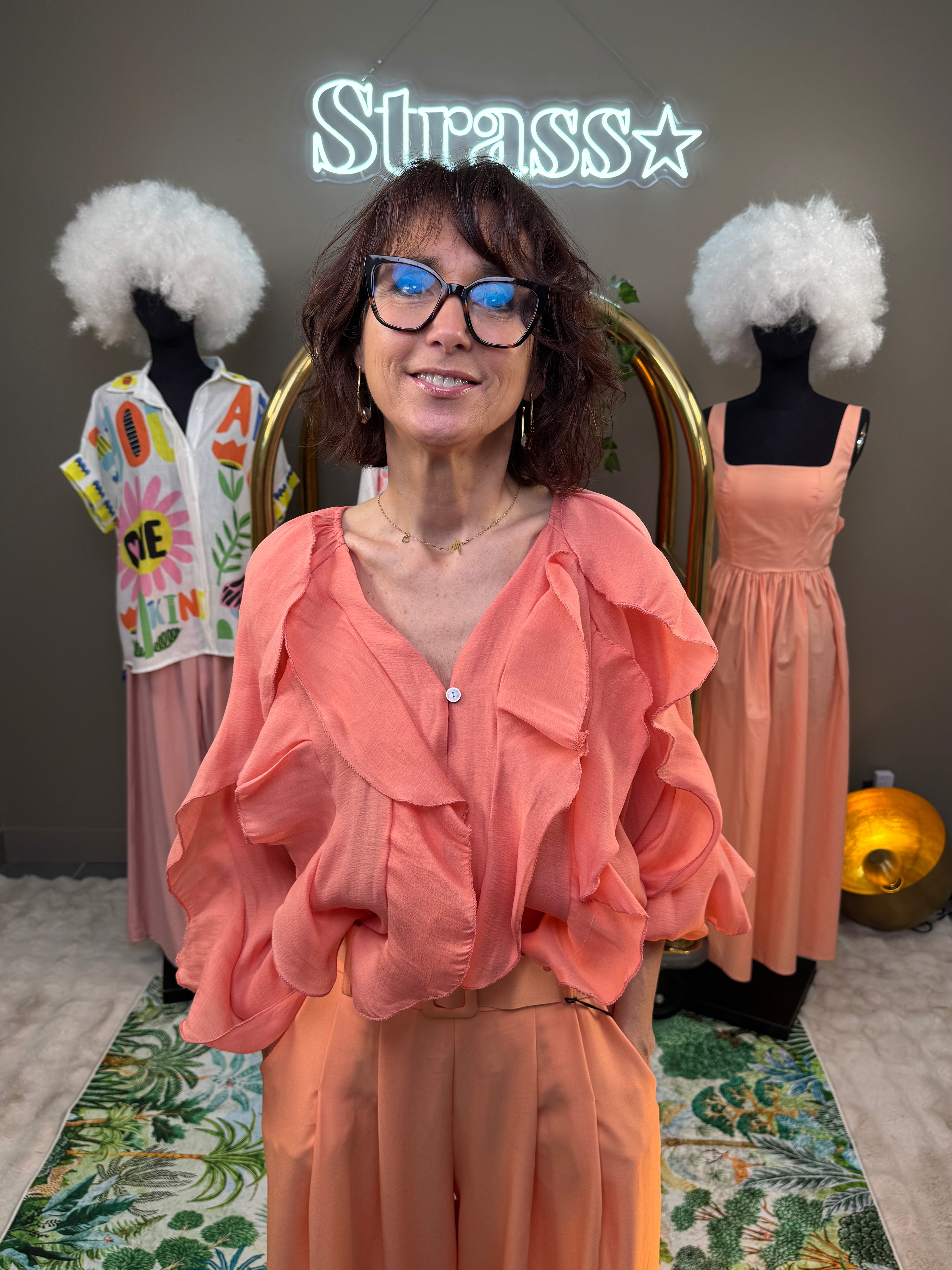 Chemisier Erica Corail