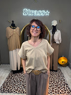 T Shirt Épais Camel