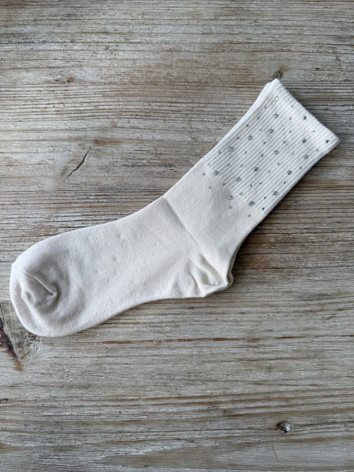 Chaussettes Strass écrue