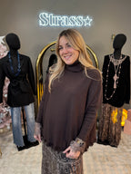 Pull Col roulé Pipa Choco