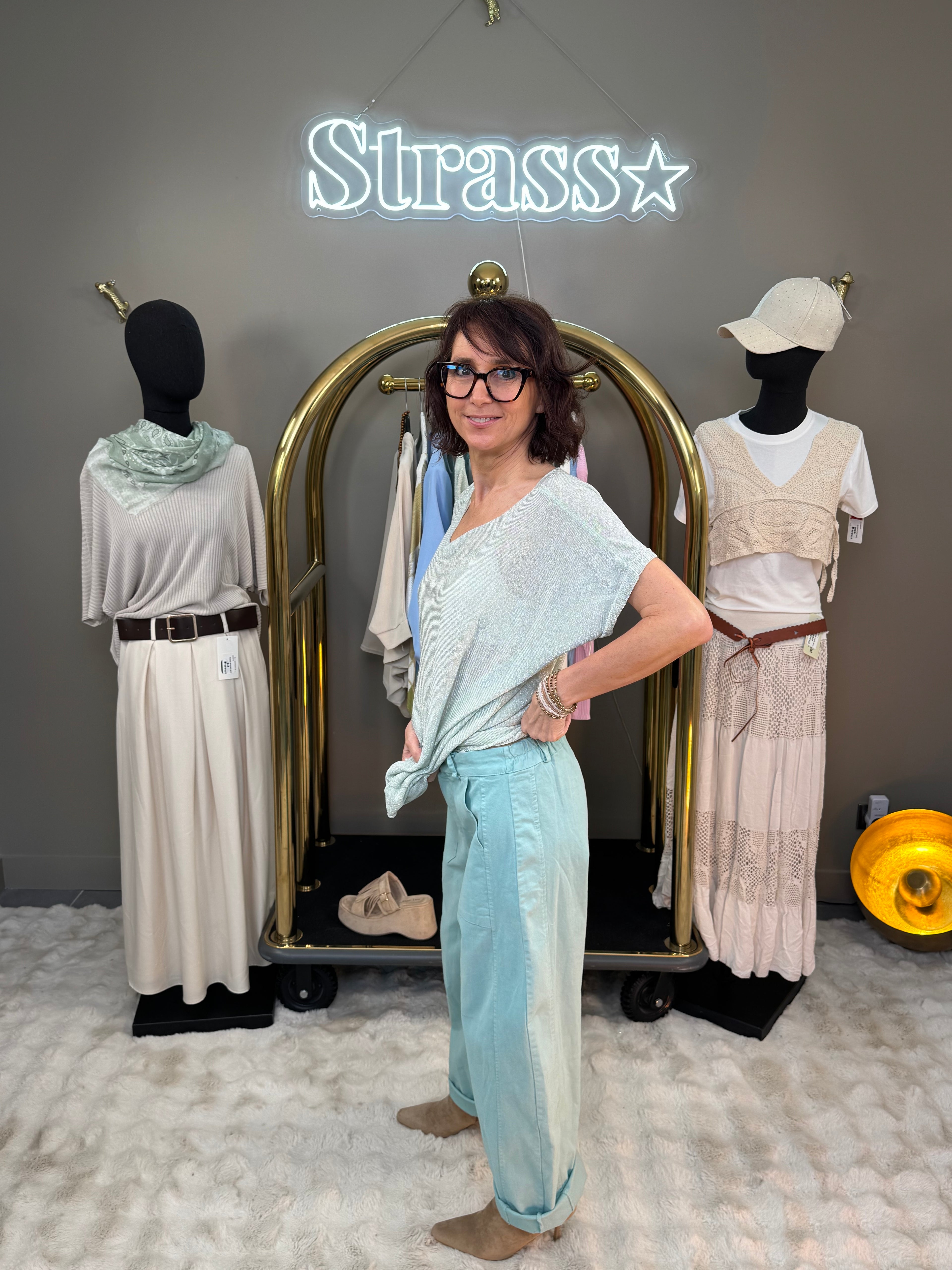 Pantalon Bulle Perfect Vert d’Eau