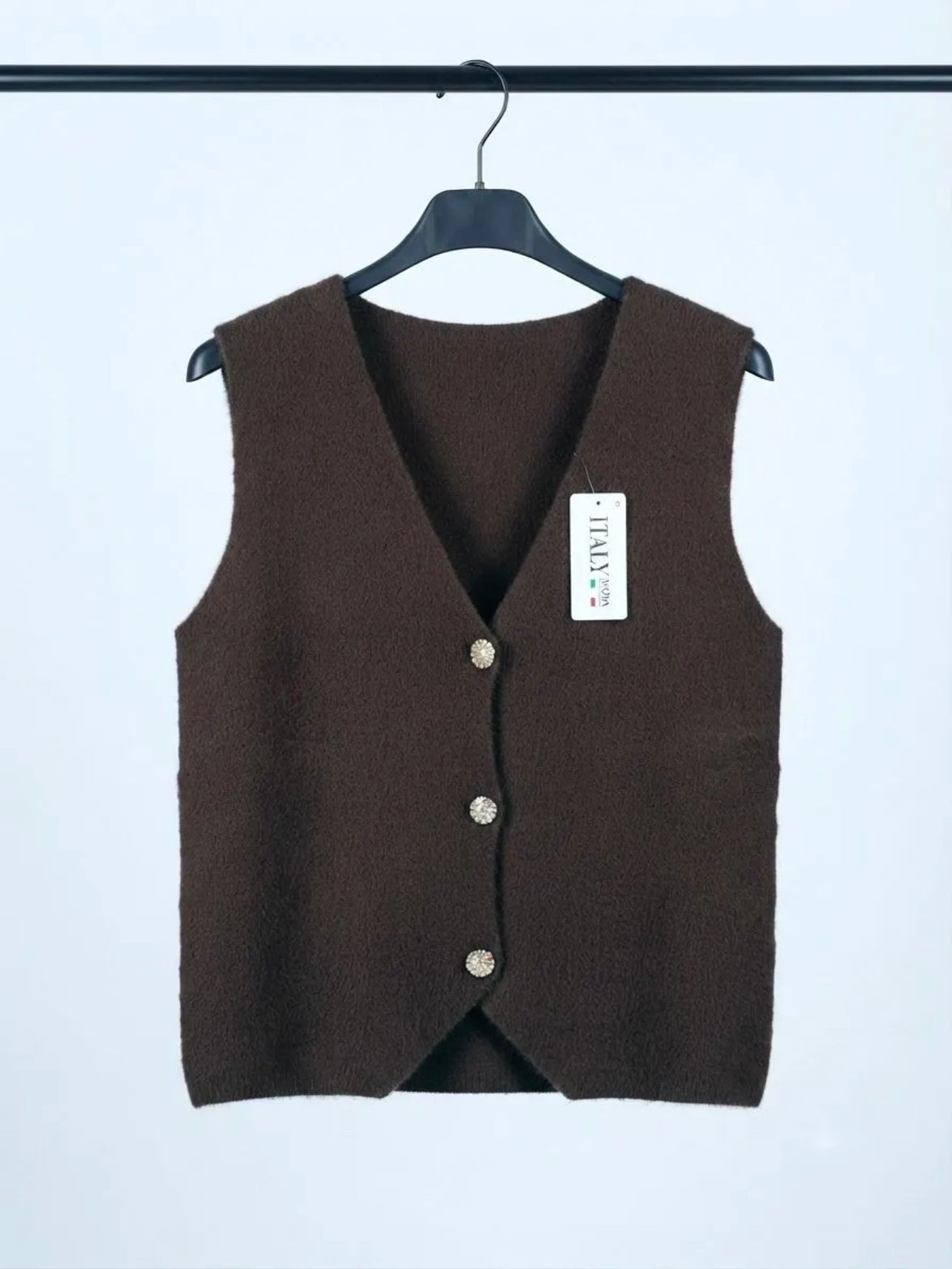 Pull Sans Manche Victoria Choco