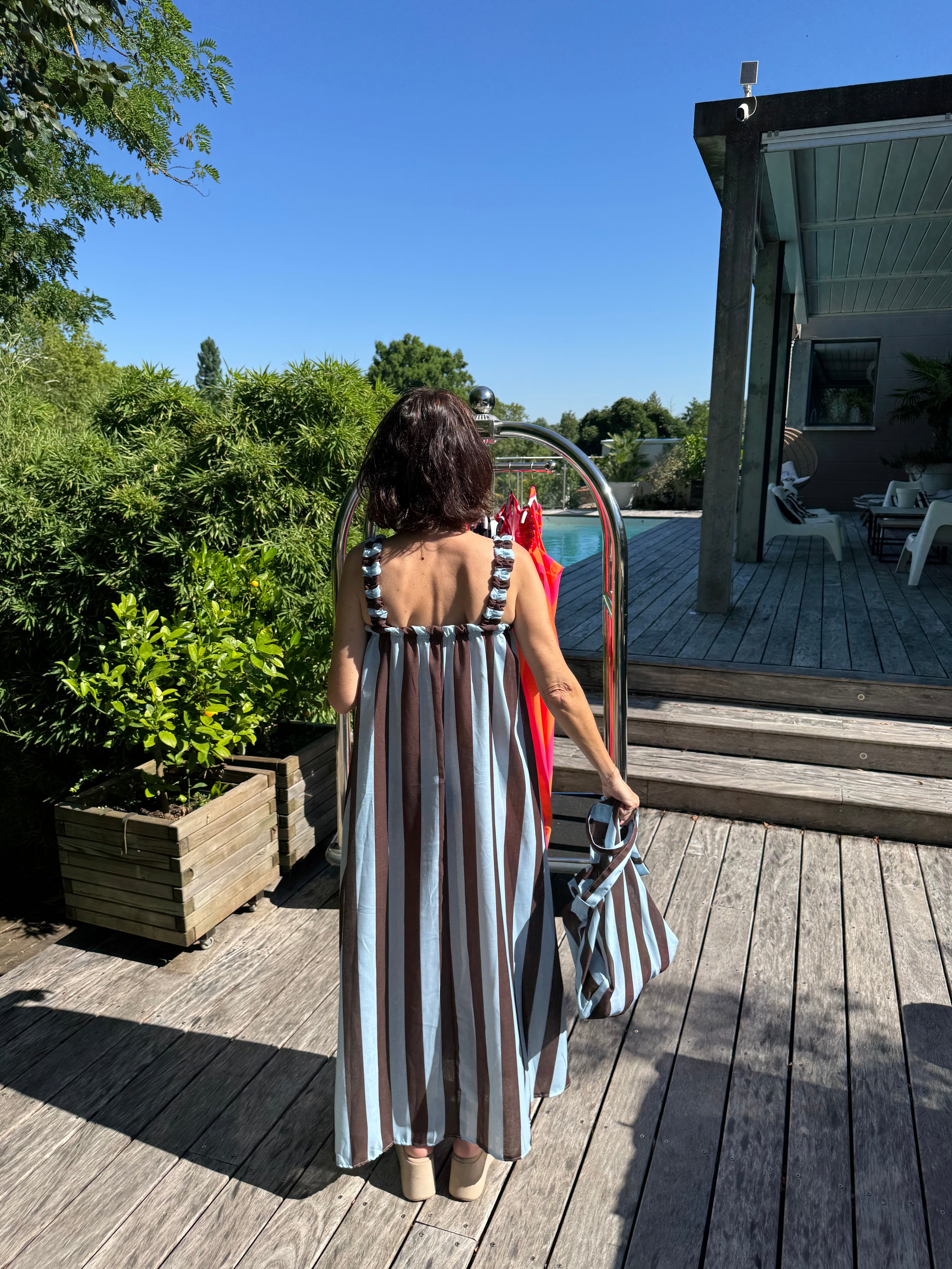 Robe et Son Sac Bleu et Choco