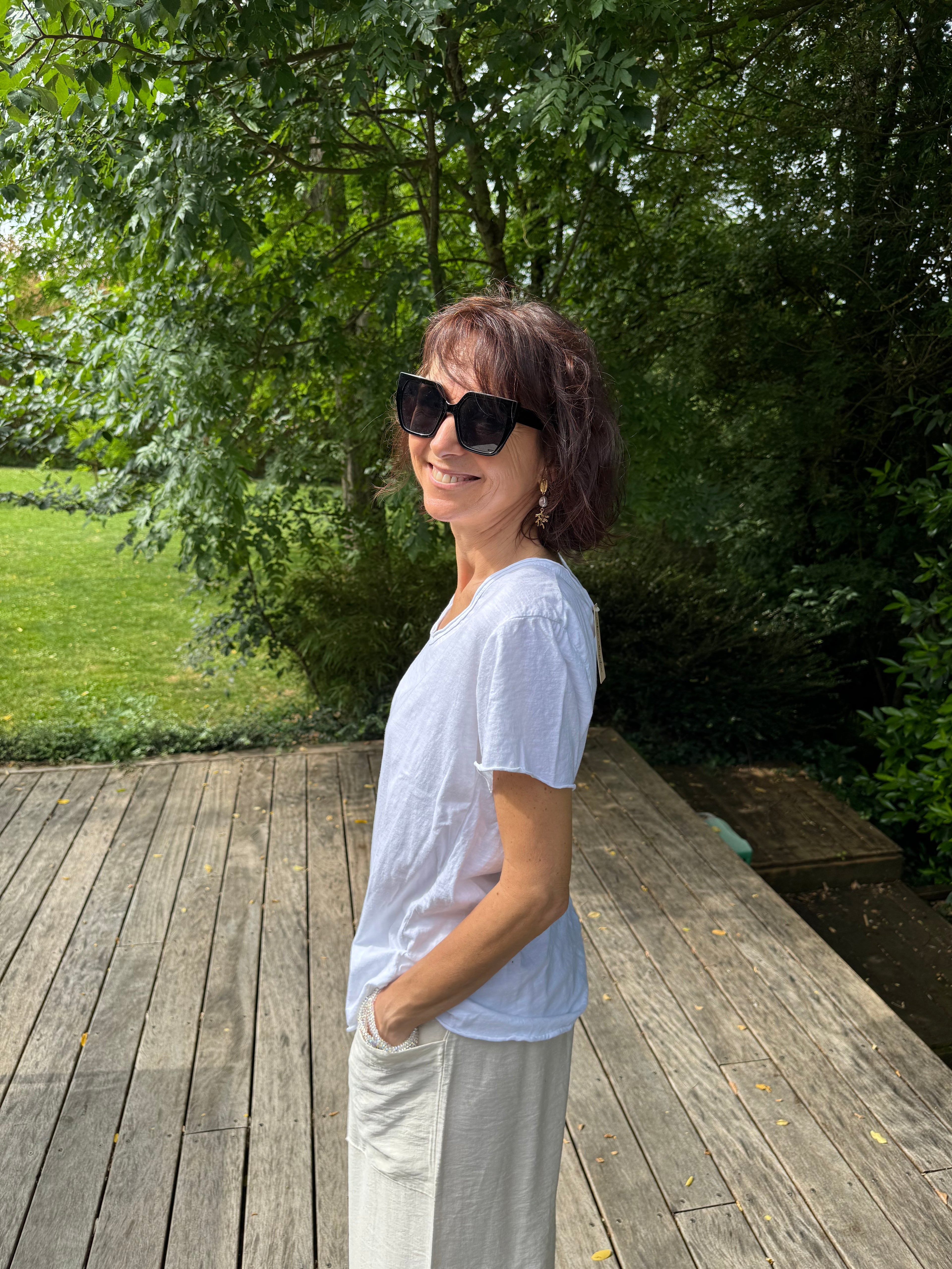 T Shirt Cool Blanc