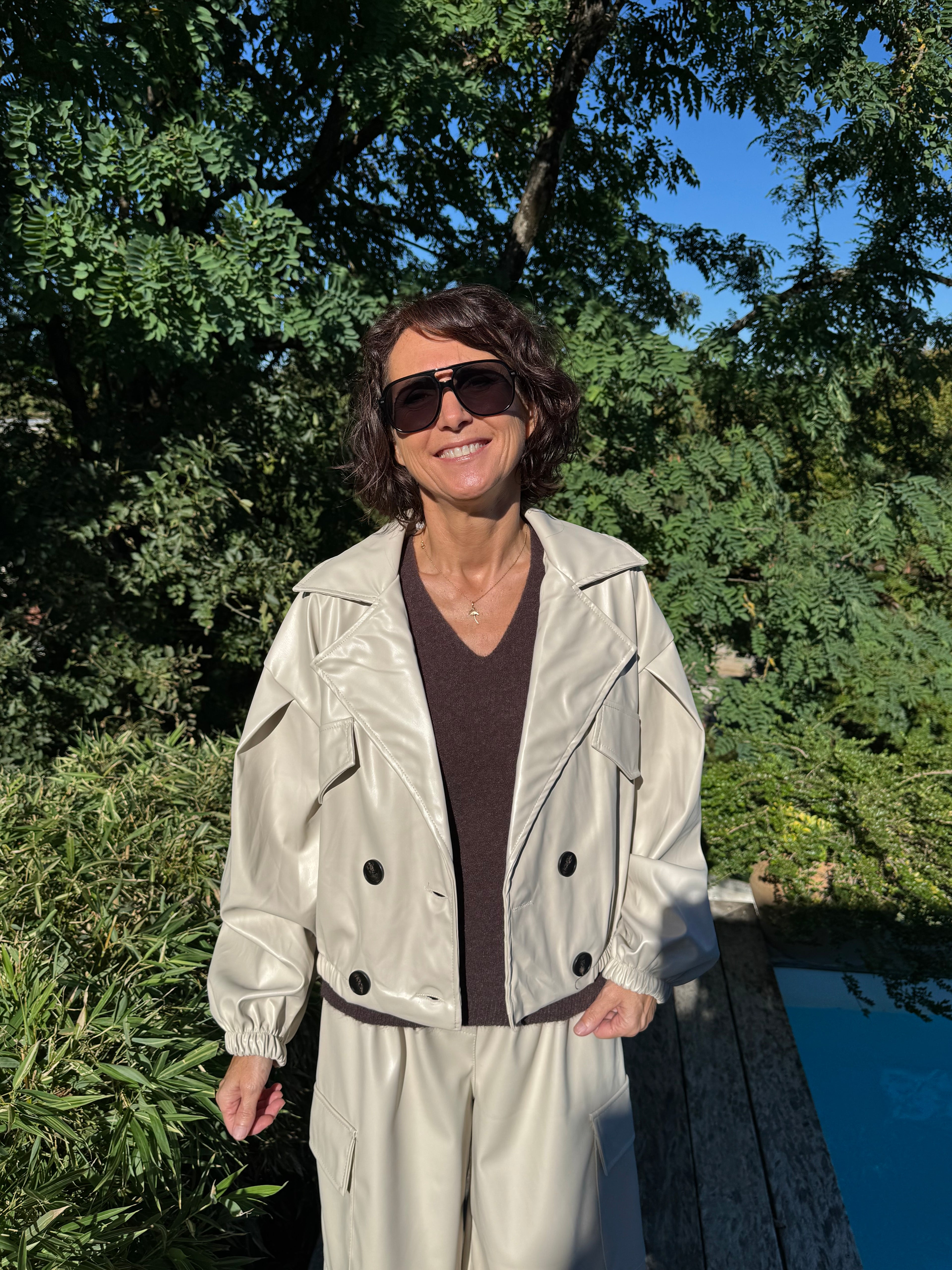 Veste tommy beige